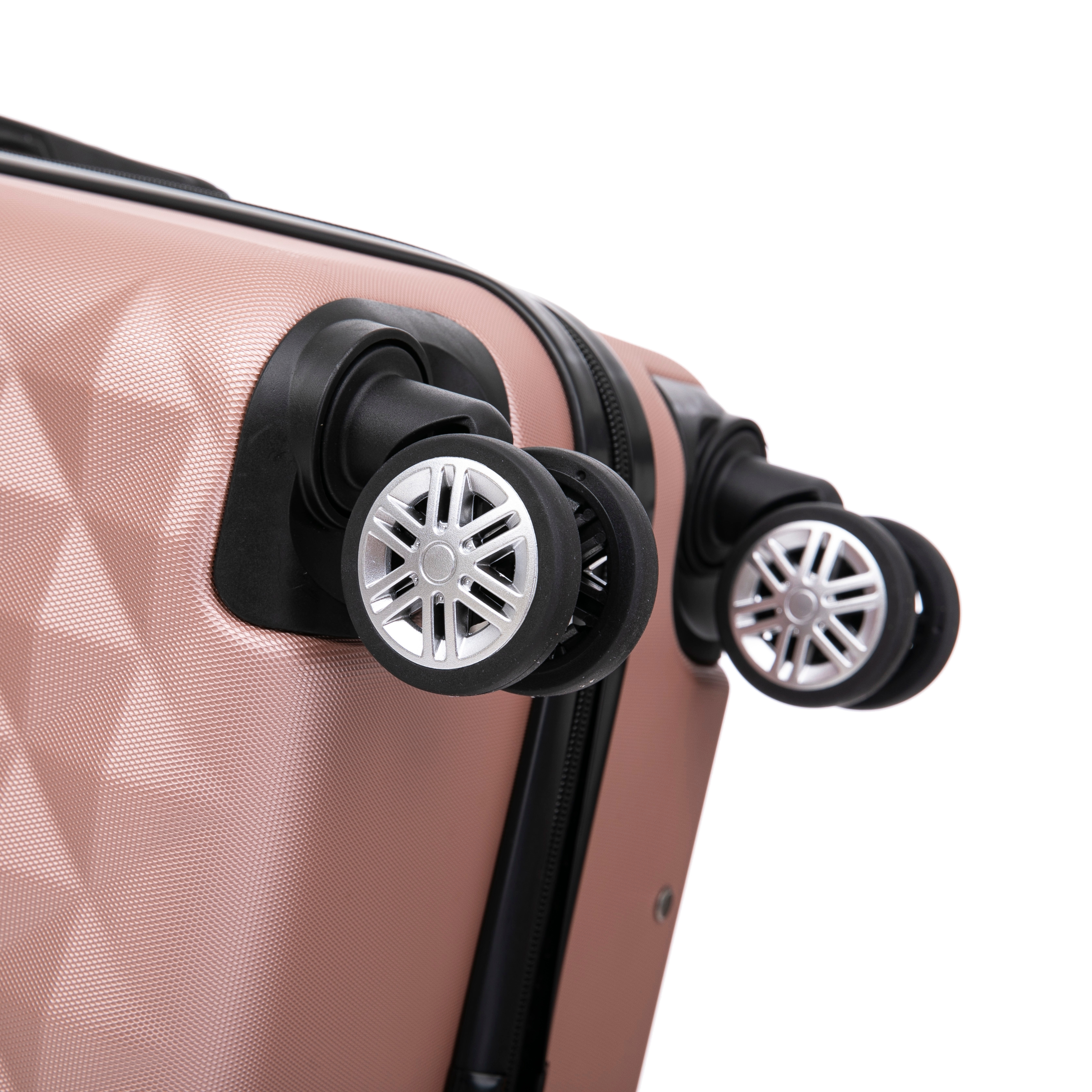 Set di valigie Urban da 6 pezzi | Valigia da cabina | Valigia media | Valigia grande | 2x Beauty Case – Oro Rosa
