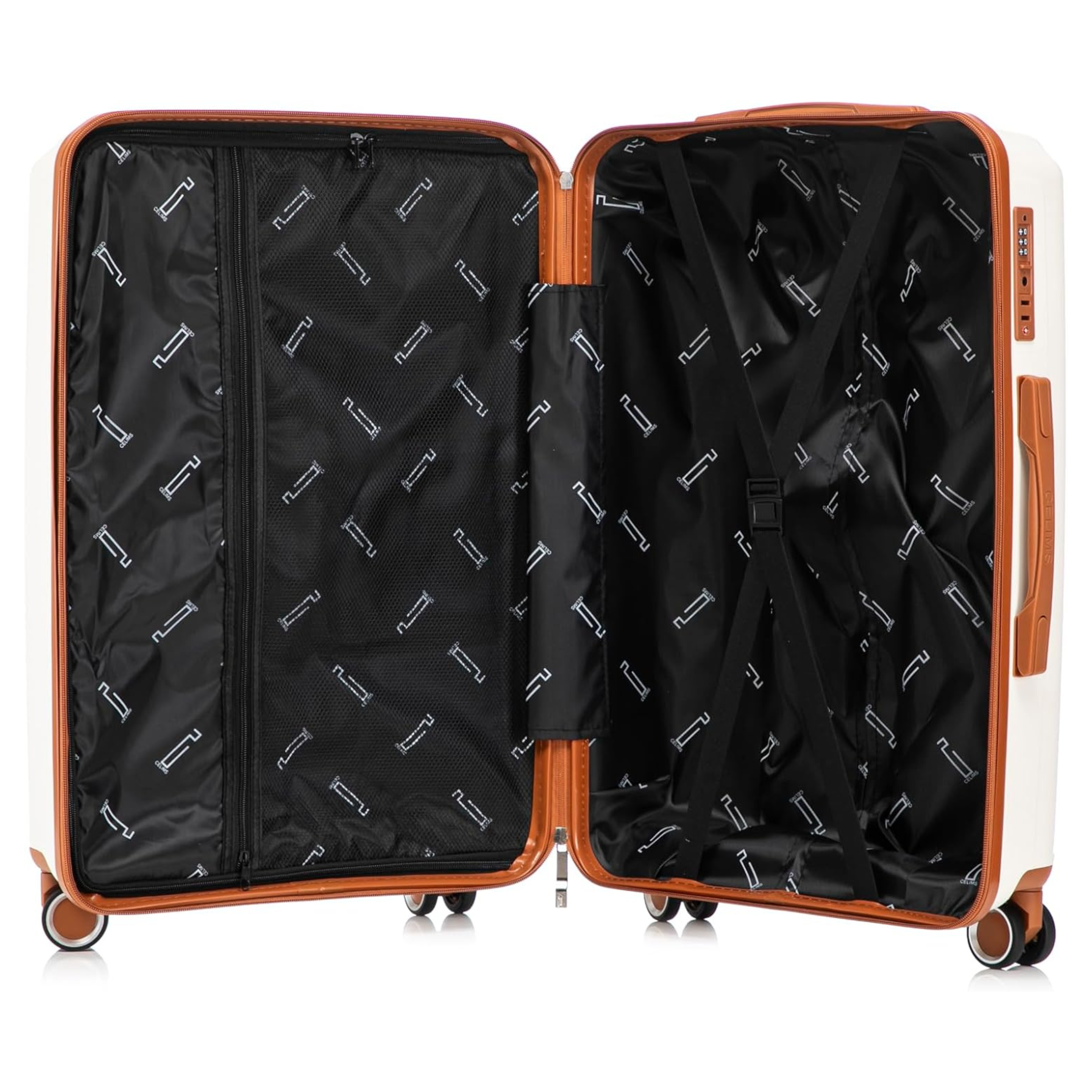Valise Grande Taille En Polypropylène | Valise Soute 23 kg | 75x45x28 | Beige