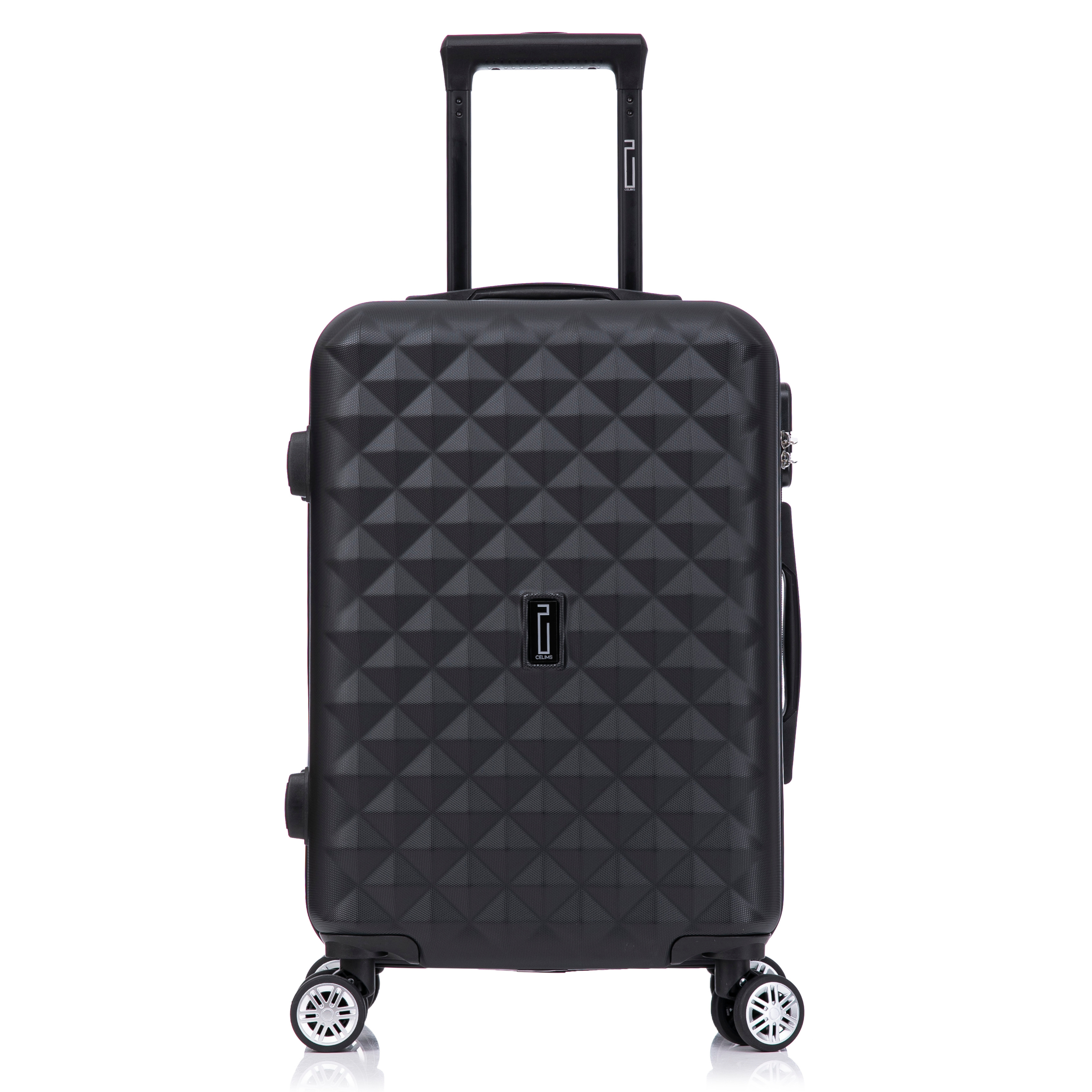 Set di valigie Urban da 6 pezzi | Valigia da cabina | Valigia media | Valigia grande | 2x Vanity - Nero