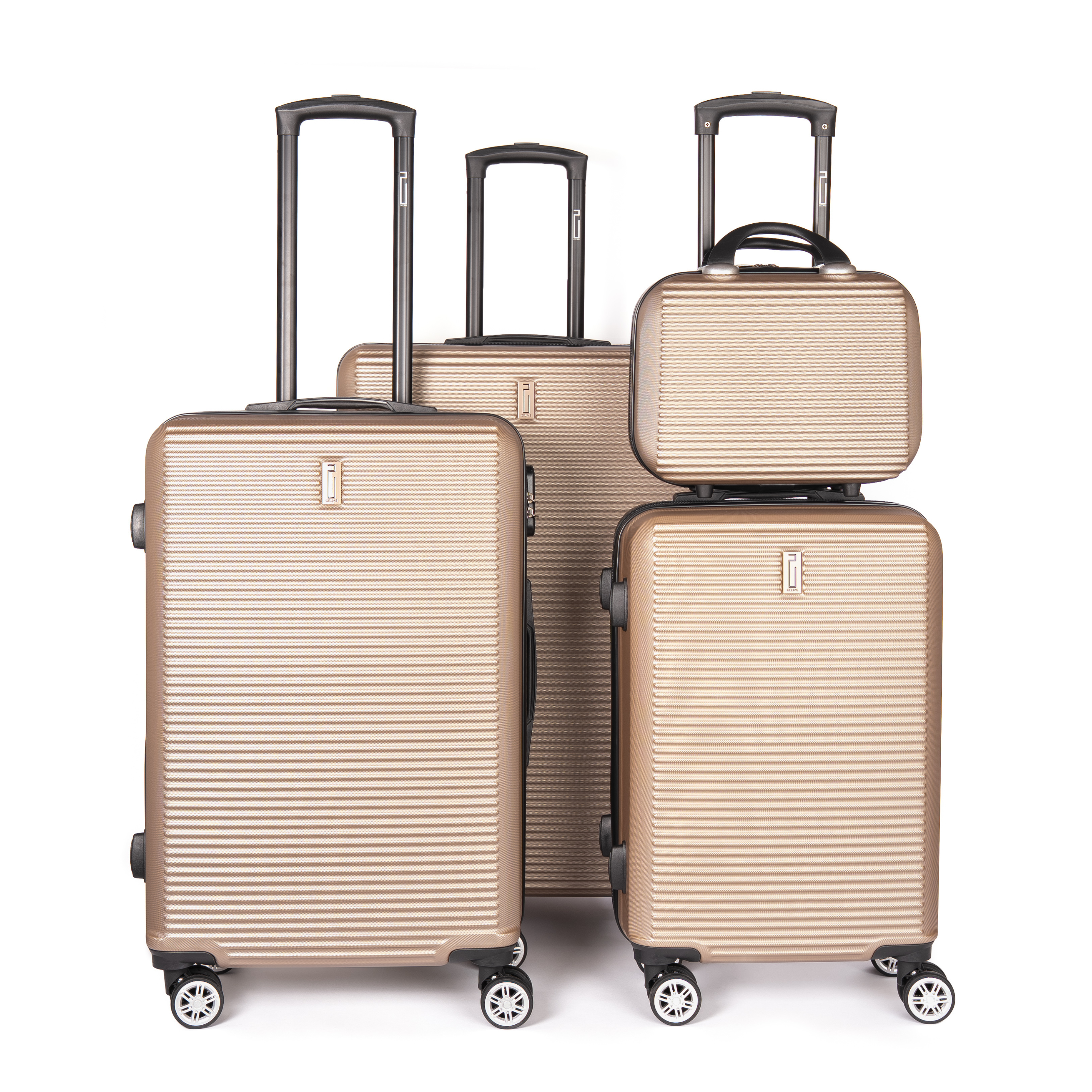 Set valises Week-End 4 pièces (cabine, moyenne, grande + vanity)