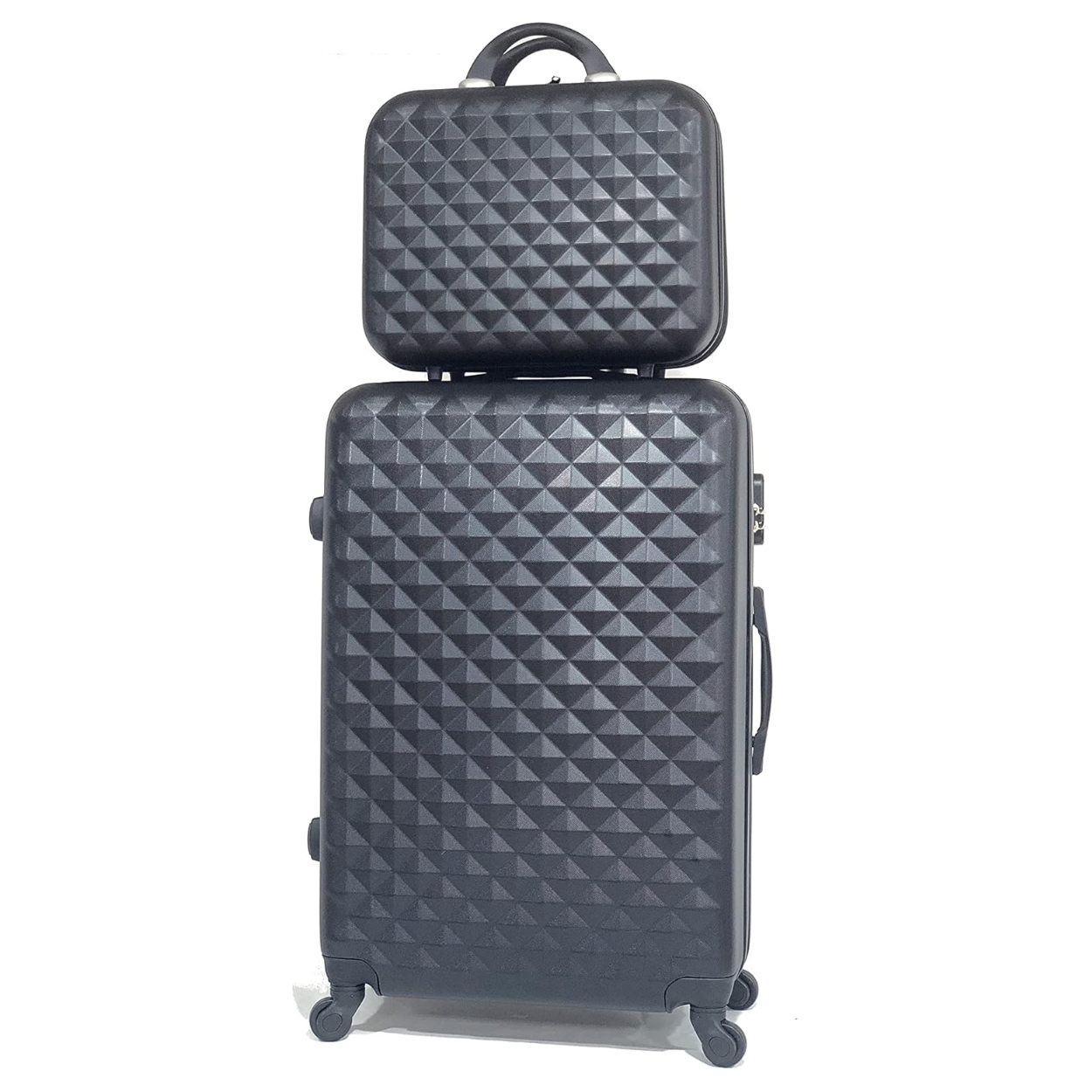 Valise Grande avec Vanity Urban | Grande Valise Rigide | 75x45x28 | Noir - Celims France