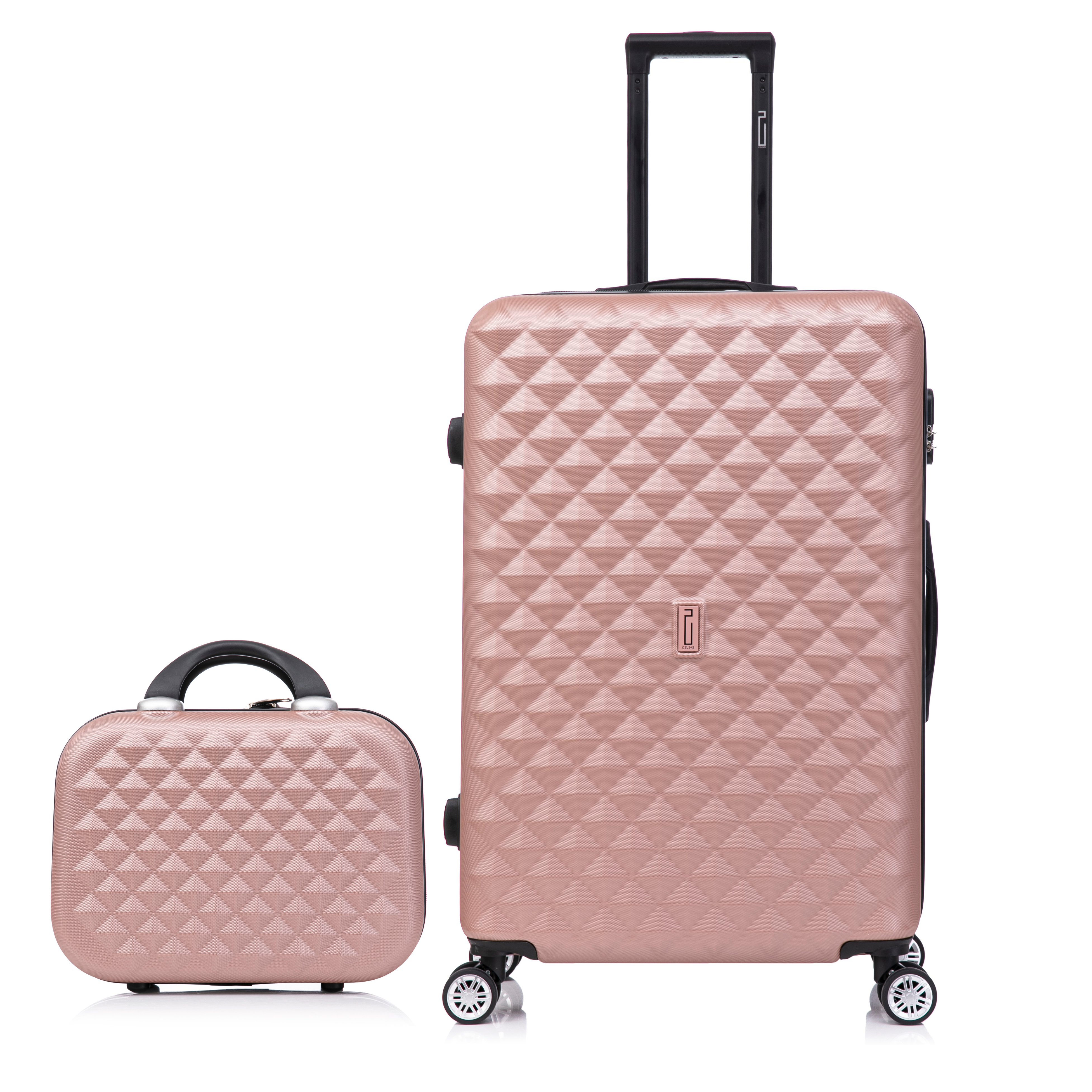 Maleta urbana mediana | Estuche rígido | 65x40x25 | Oro rosa