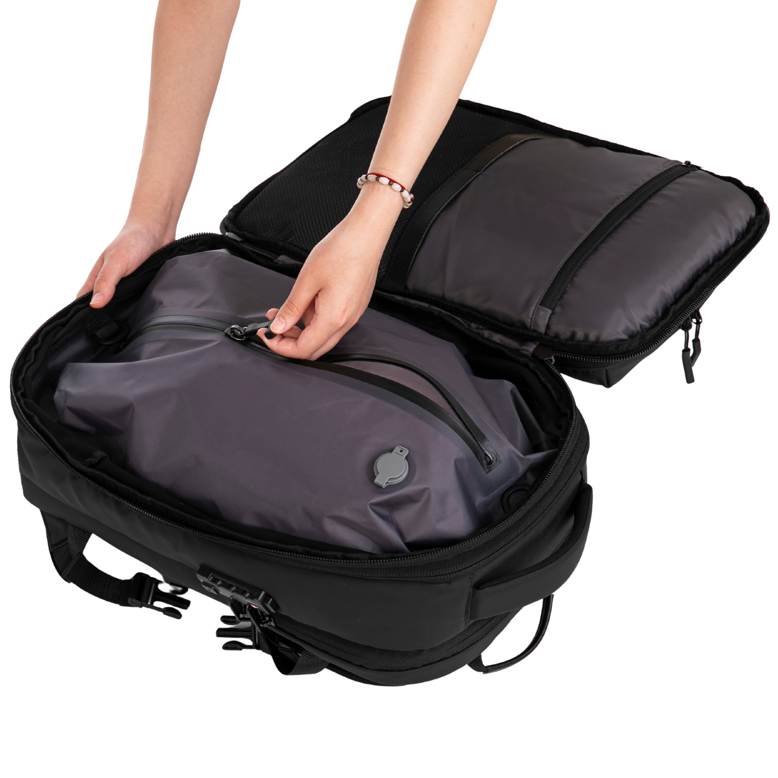 Zaino comprimibile V2 – Con o senza pompa, sacco di compressione incluso