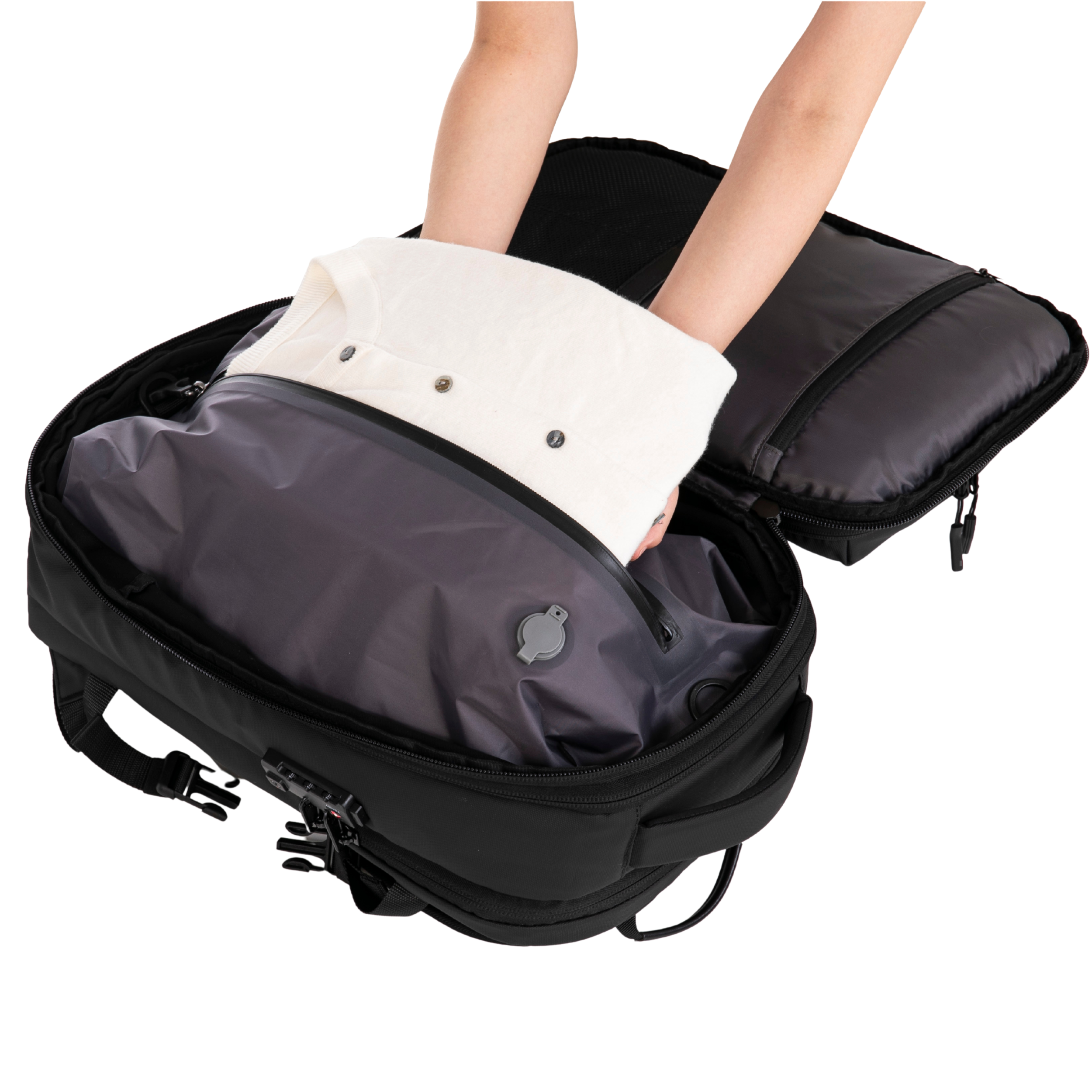 Zaino comprimibile V2 – Con o senza pompa, sacco di compressione incluso