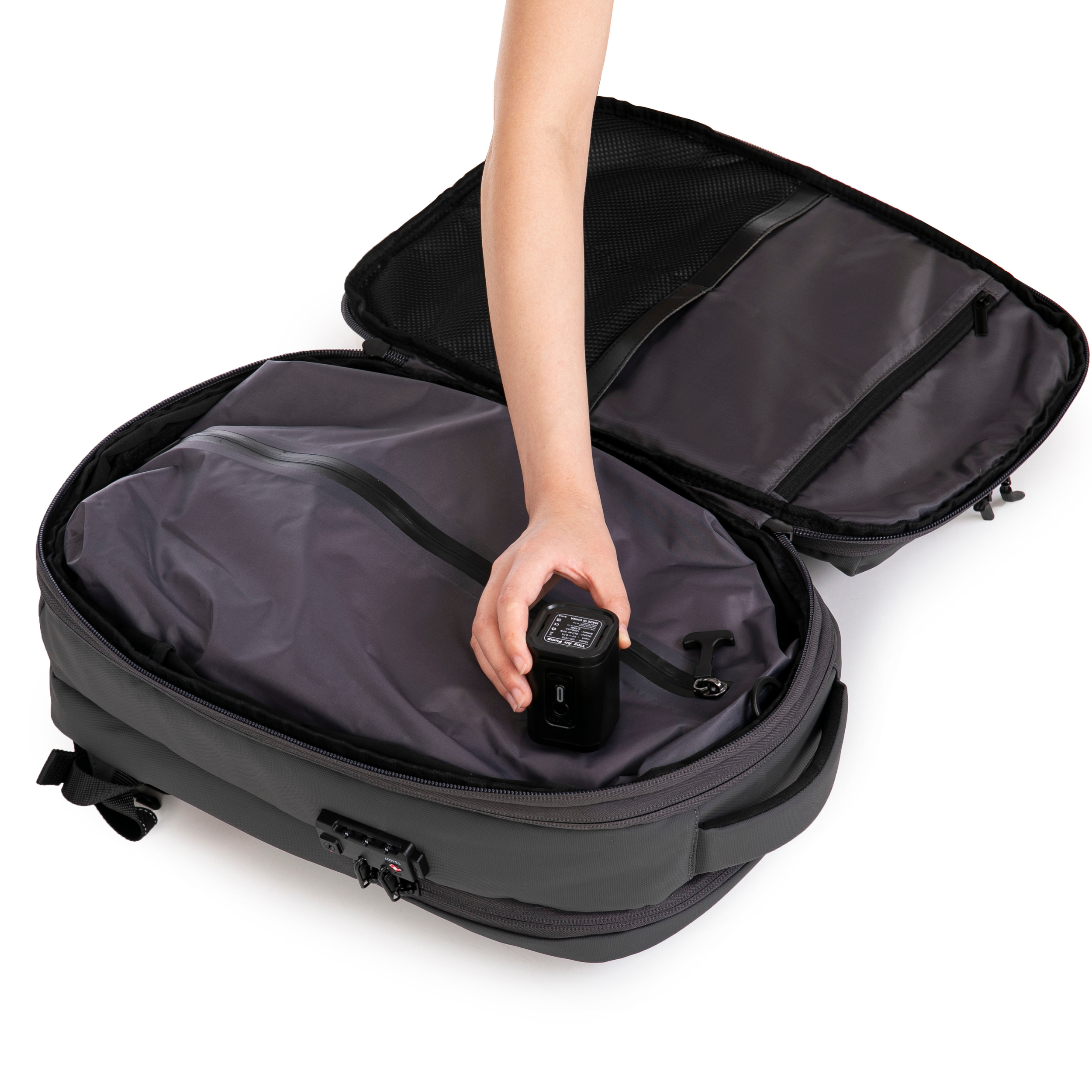 Zaino comprimibile V2 – Con o senza pompa, sacco di compressione incluso