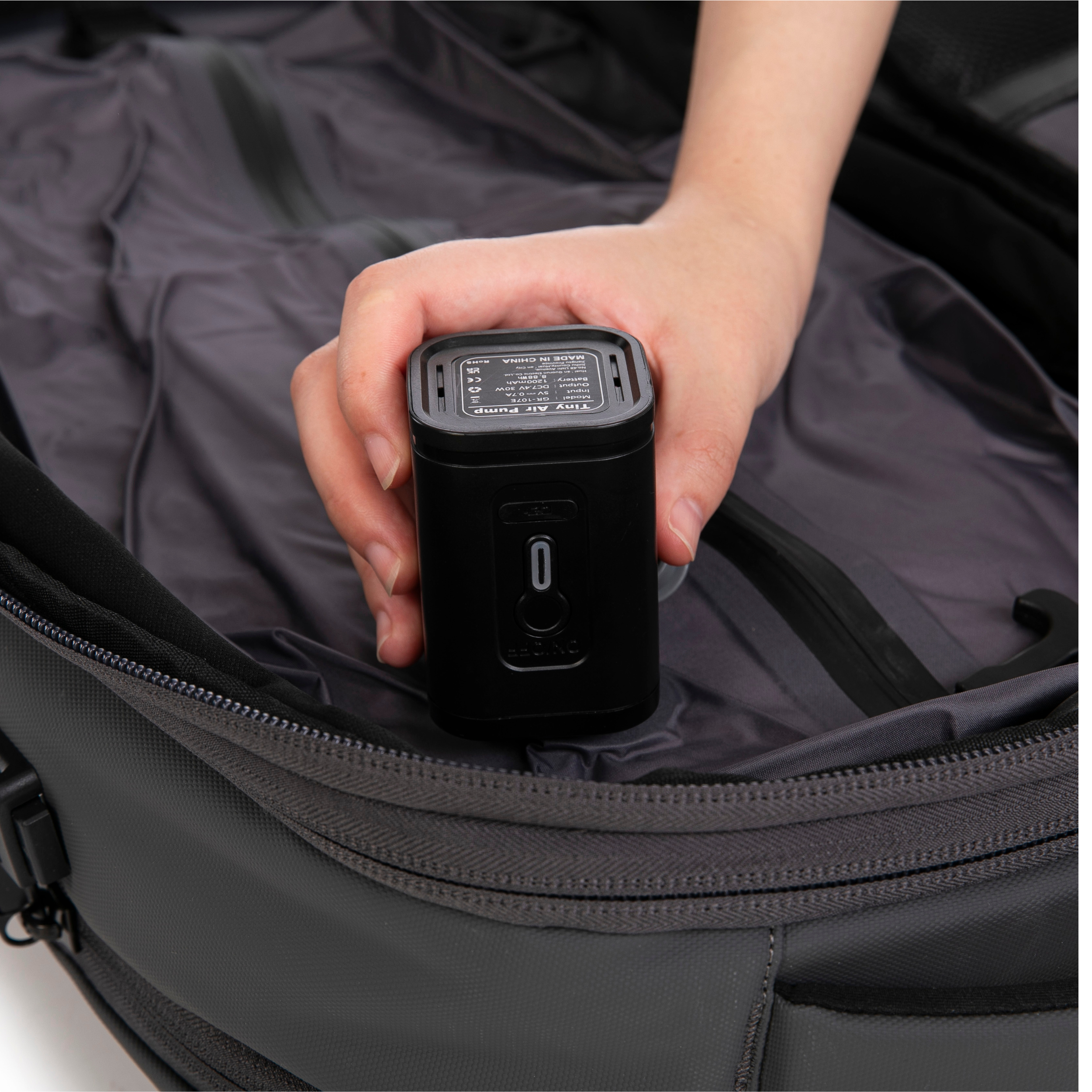 Zaino comprimibile V2 – Con o senza pompa, sacco di compressione incluso