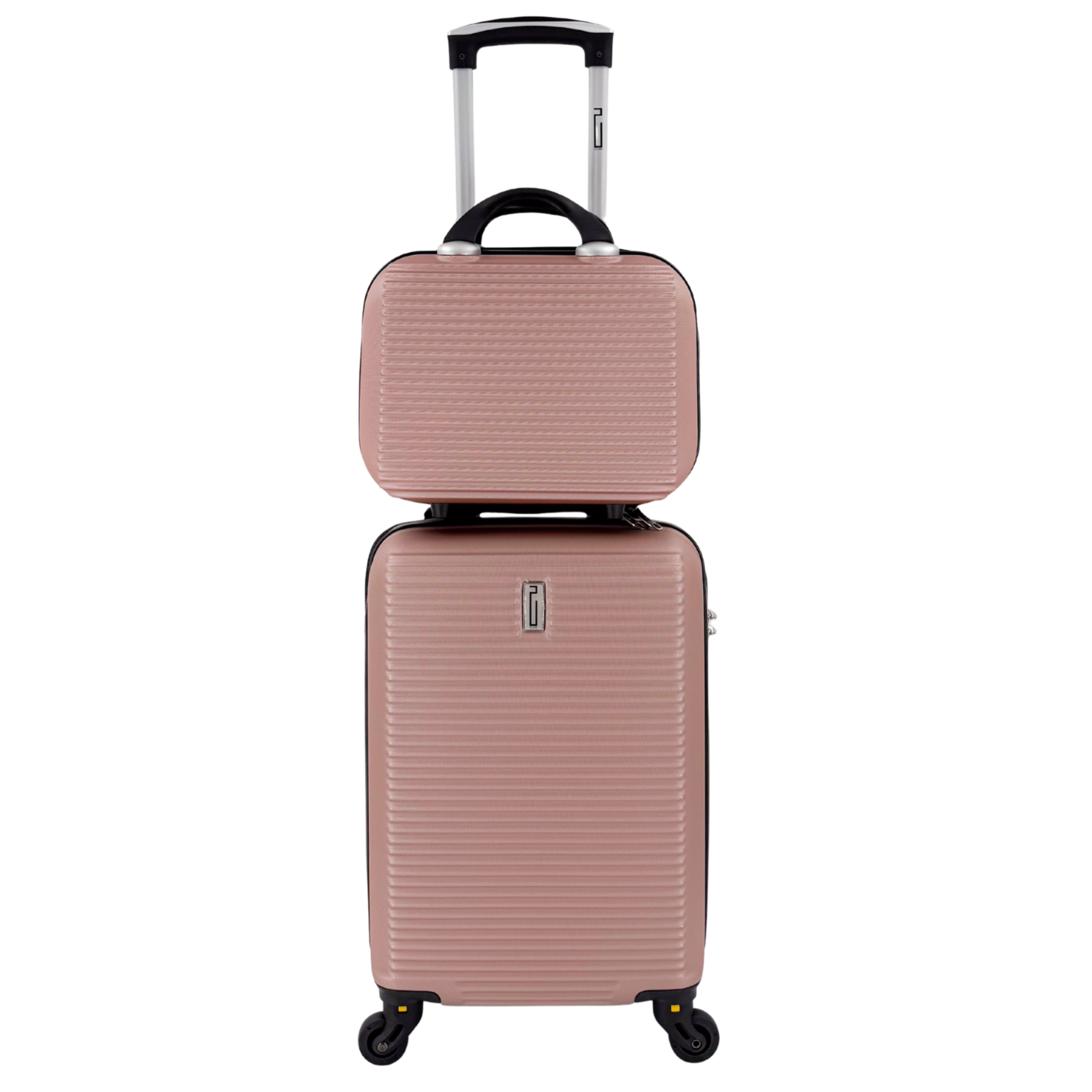 Valigia da cabina con beauty case per il weekend | Valigia piccola | Dimensioni: 45x36x20 | Oro rosa