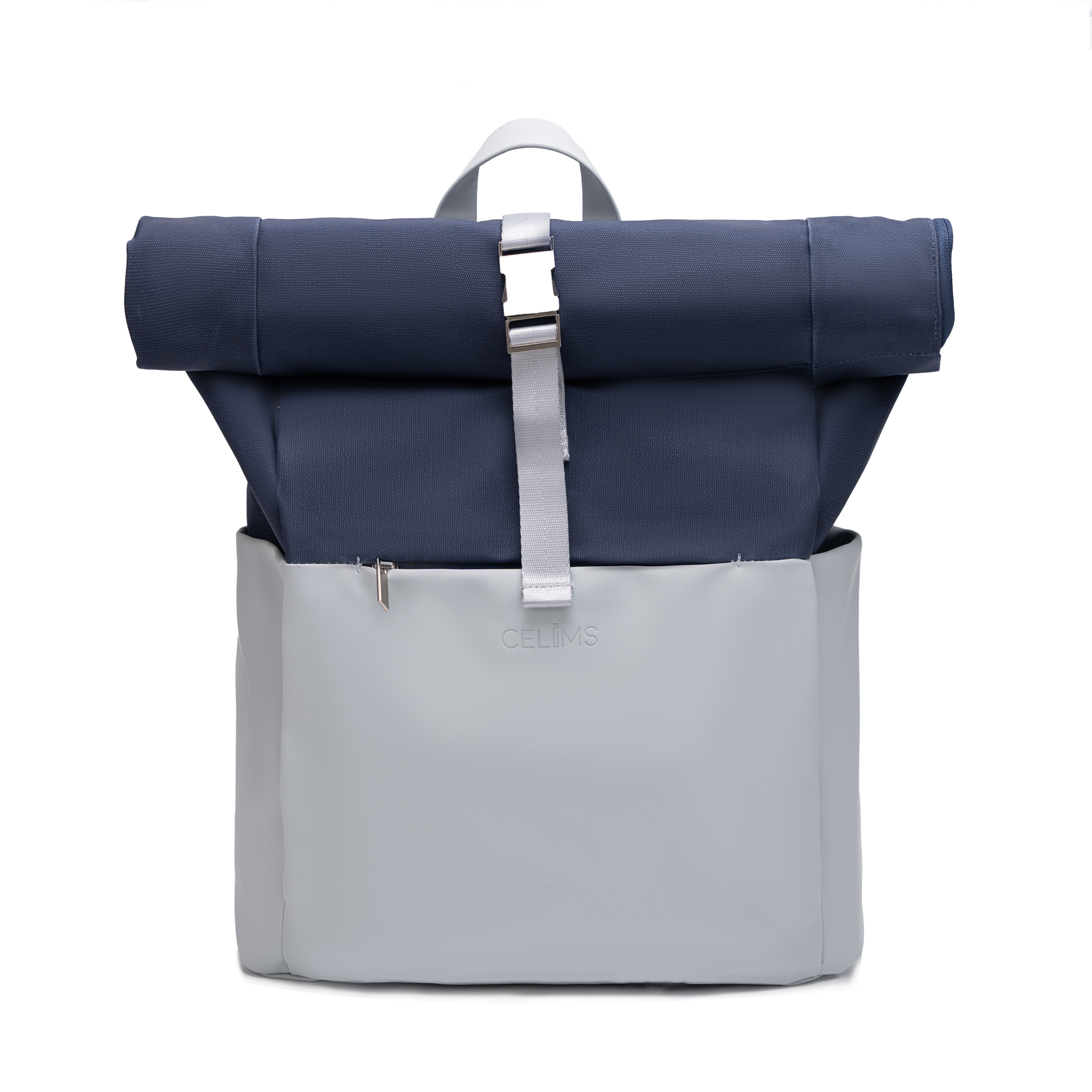 Zaino Roll-Top CELIMS - Bagaglio a mano 40x30x20cm - Impermeabile e ultra resistente - Grigio