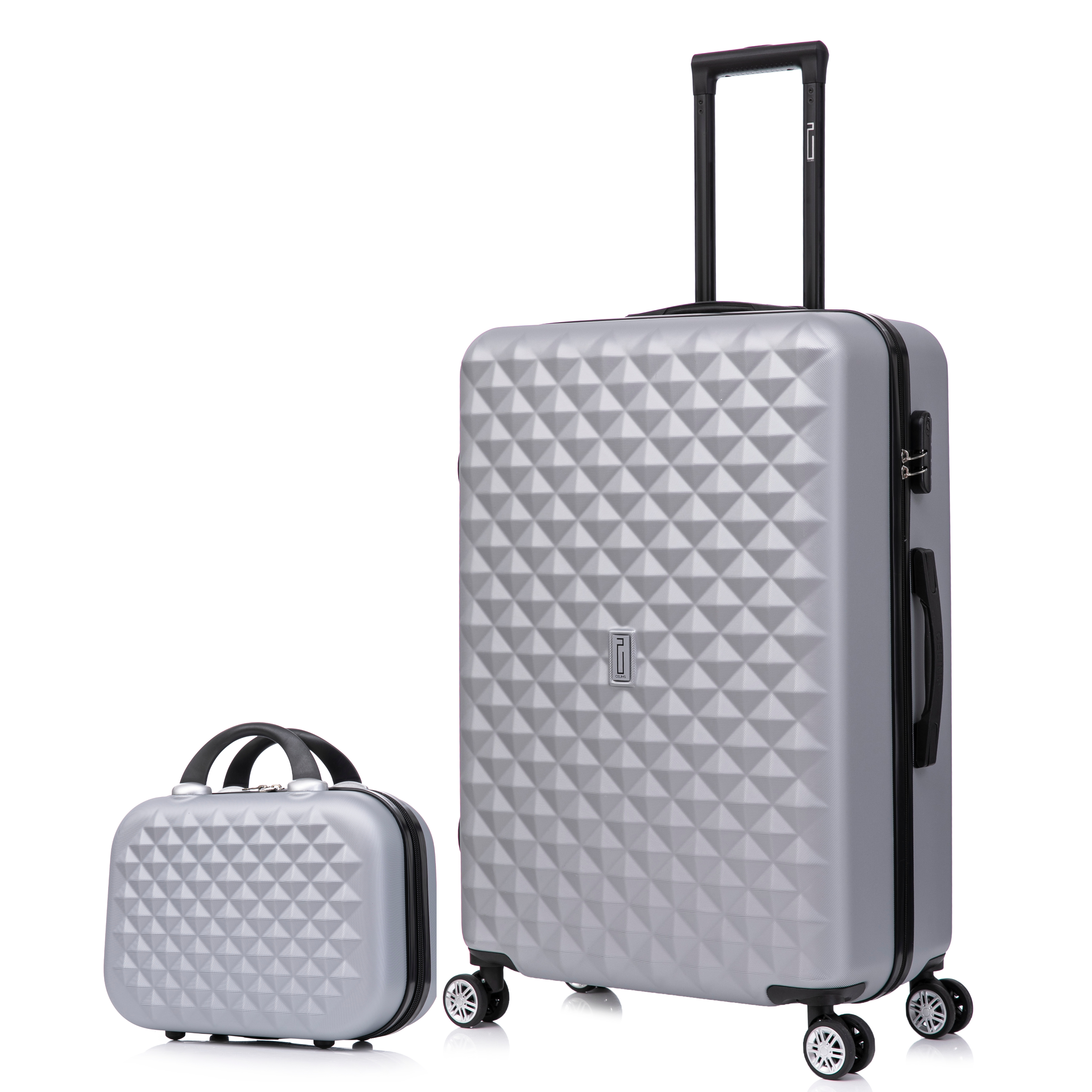 Large Suitcase with Vanity Urban | Large Hard Shell Suitcase | 75x45x28 cm | Rose Gold