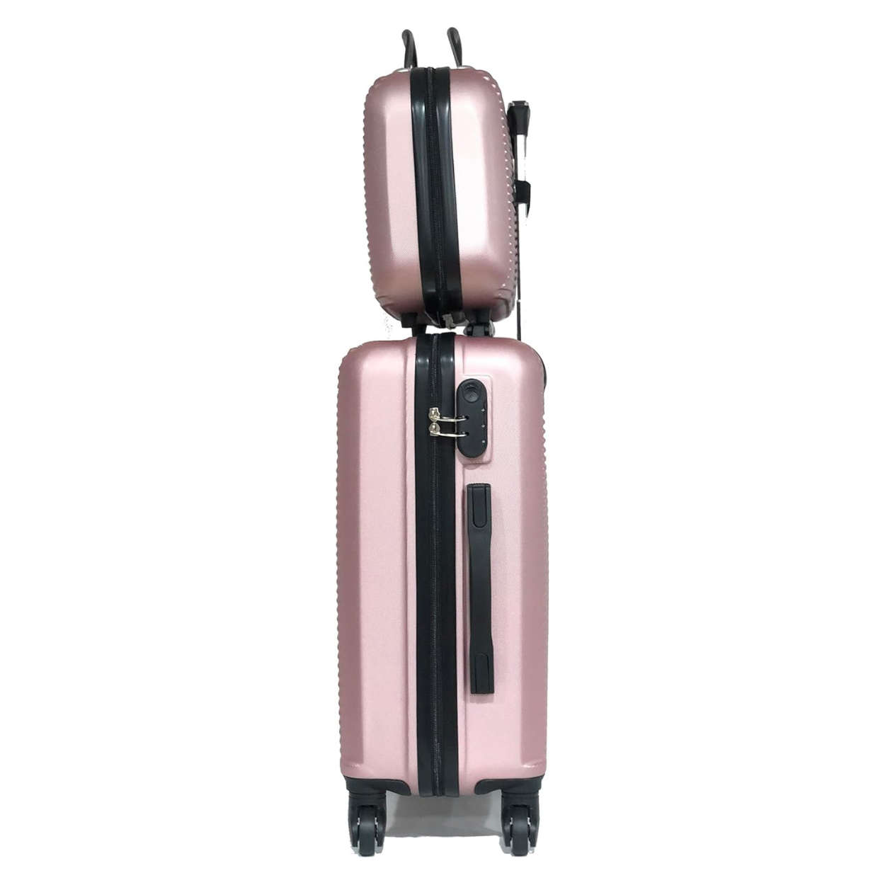 Valise Cabine avec Vanity Week-end | Bagage Cabine | 55x35x25 | Rose Gold - Celims France