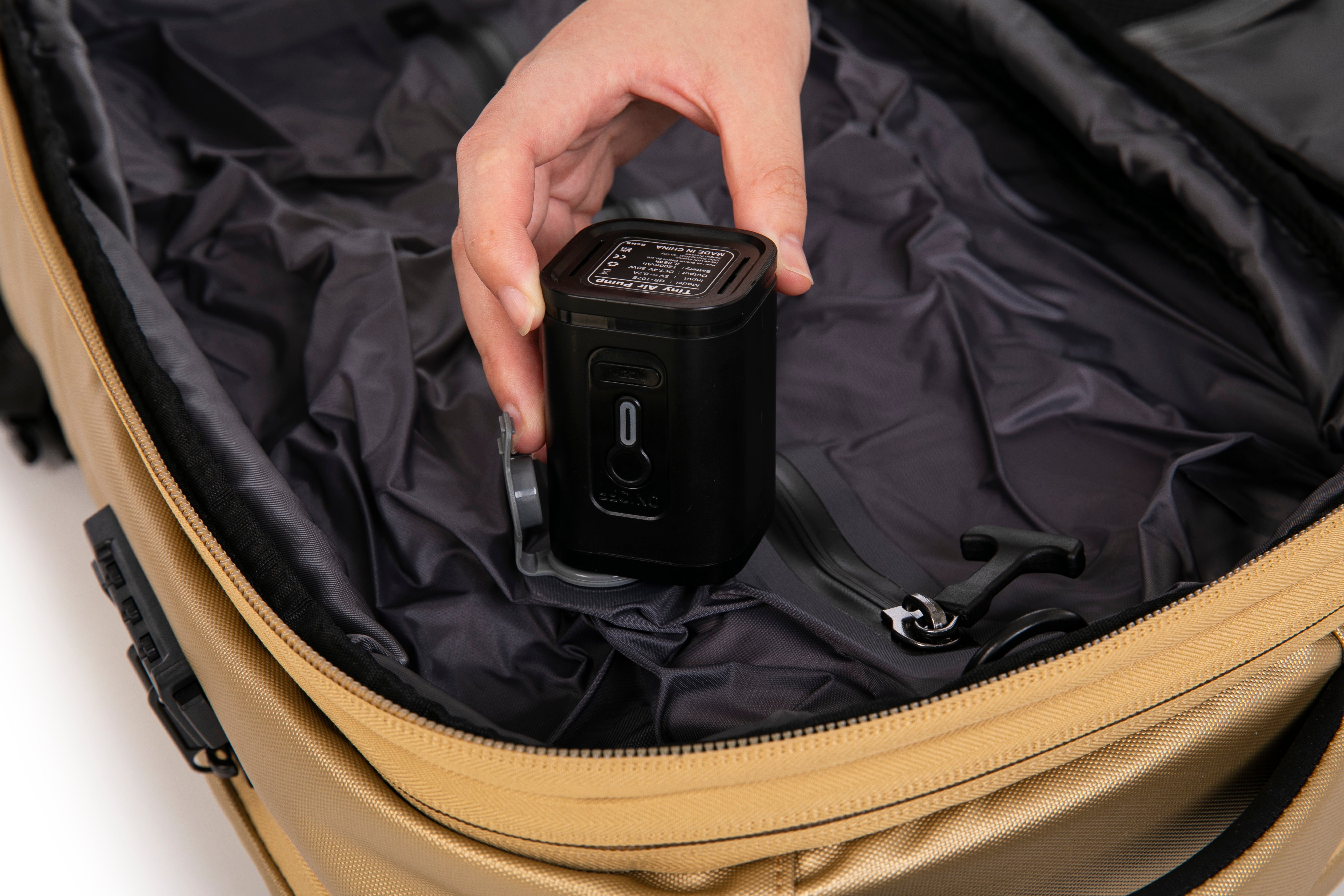 Mochila de viaje | Mochila de vacío | Impermeable – Negro con bomba
