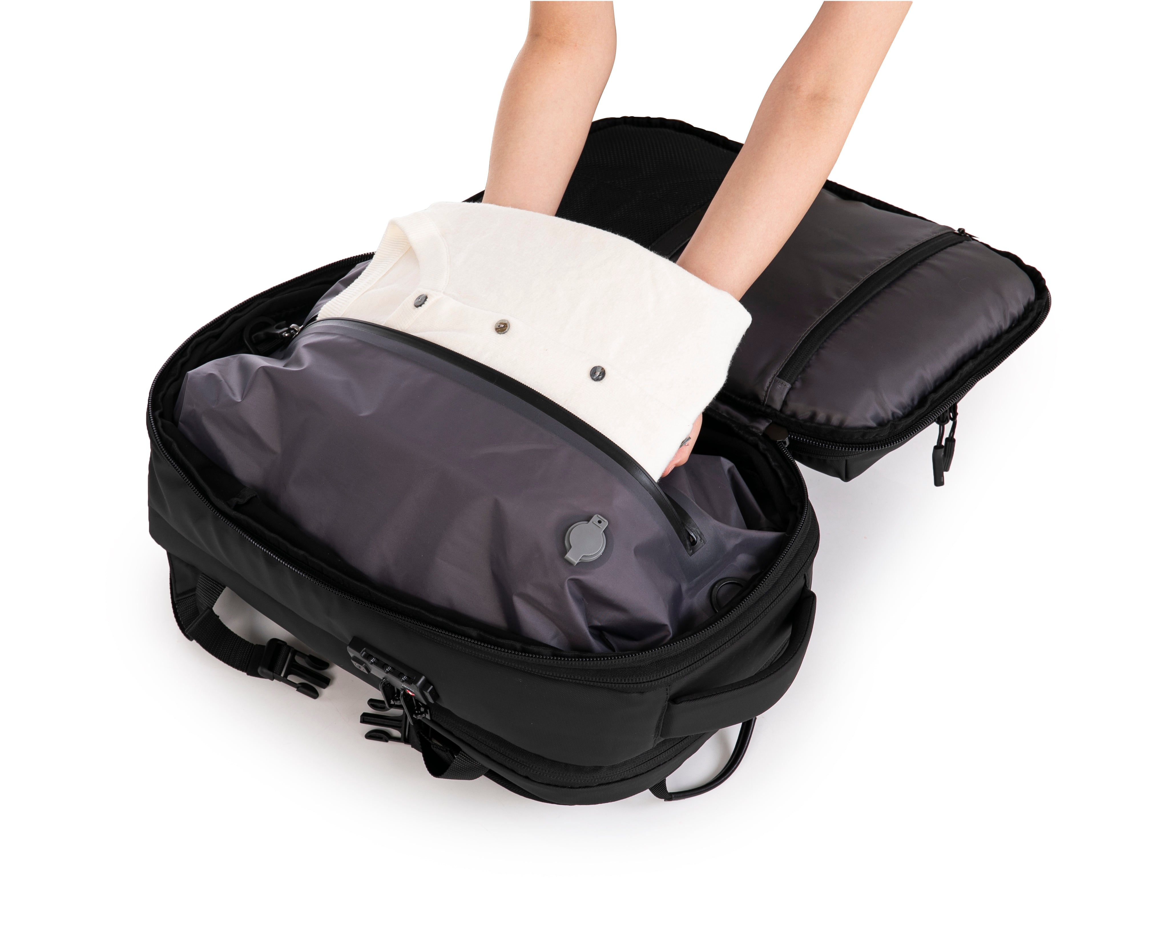 Zaino comprimibile V2 – Con o senza pompa, sacco di compressione incluso