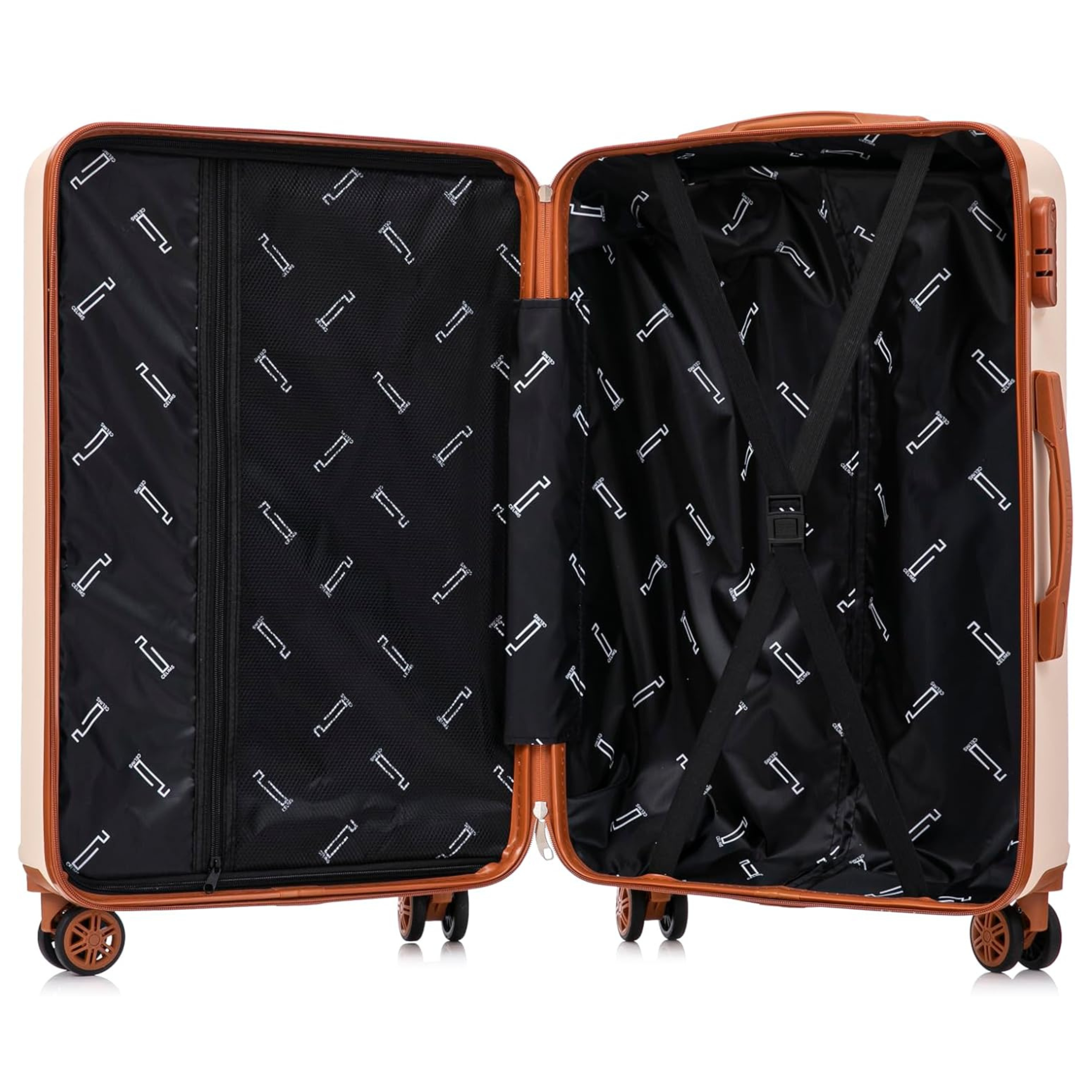 5-piece Week-end suitcase set | Cabin suitcase | Medium suitcase | Large suitcase | 2x Vanity case - Rose Gold
