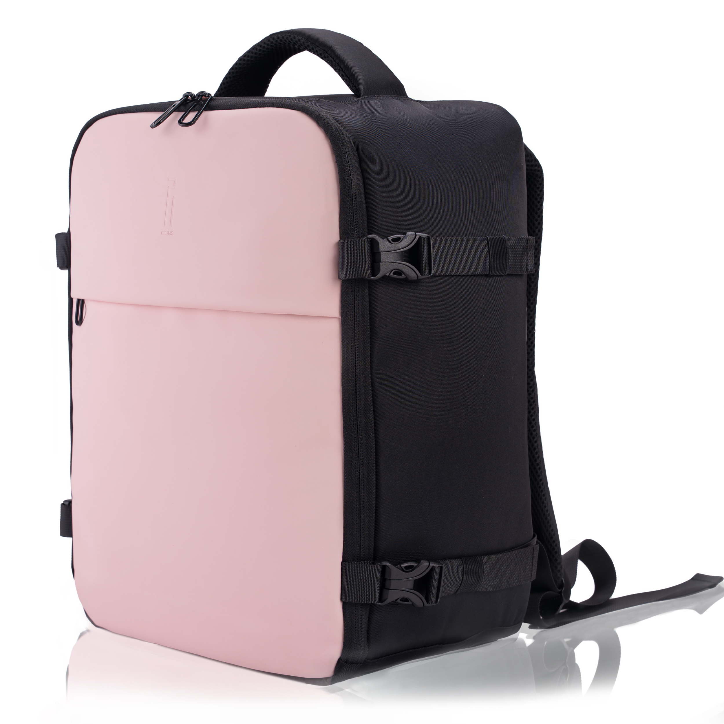 Zaino sottovuoto CELIMS 40x30x20 - Bagaglio a mano - Impermeabile - Rosa