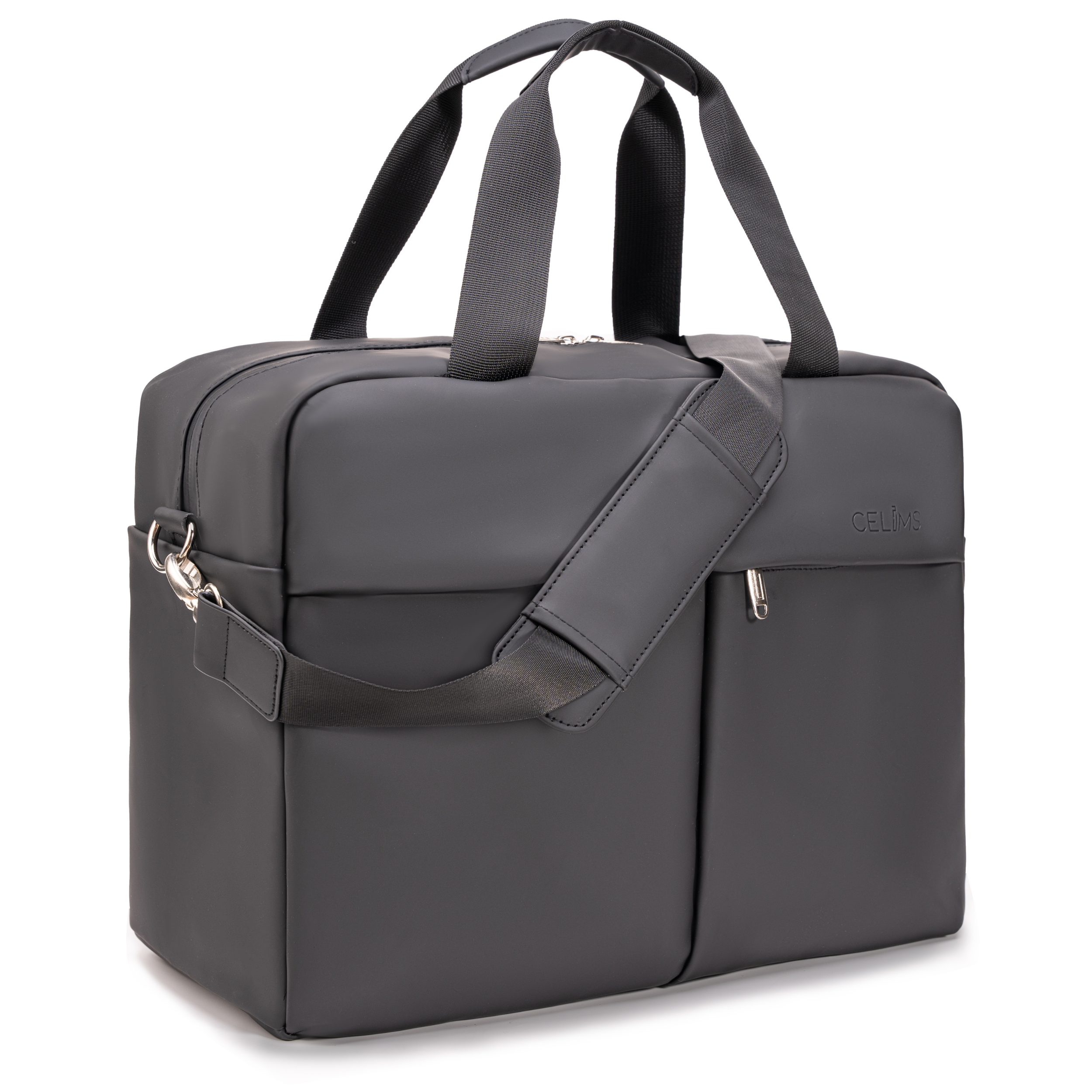 Sac 24H CELIMS 40x30x20 – Bagage Cabine – Ordinateur 15,6” – Imperméable – Cuir Vegan