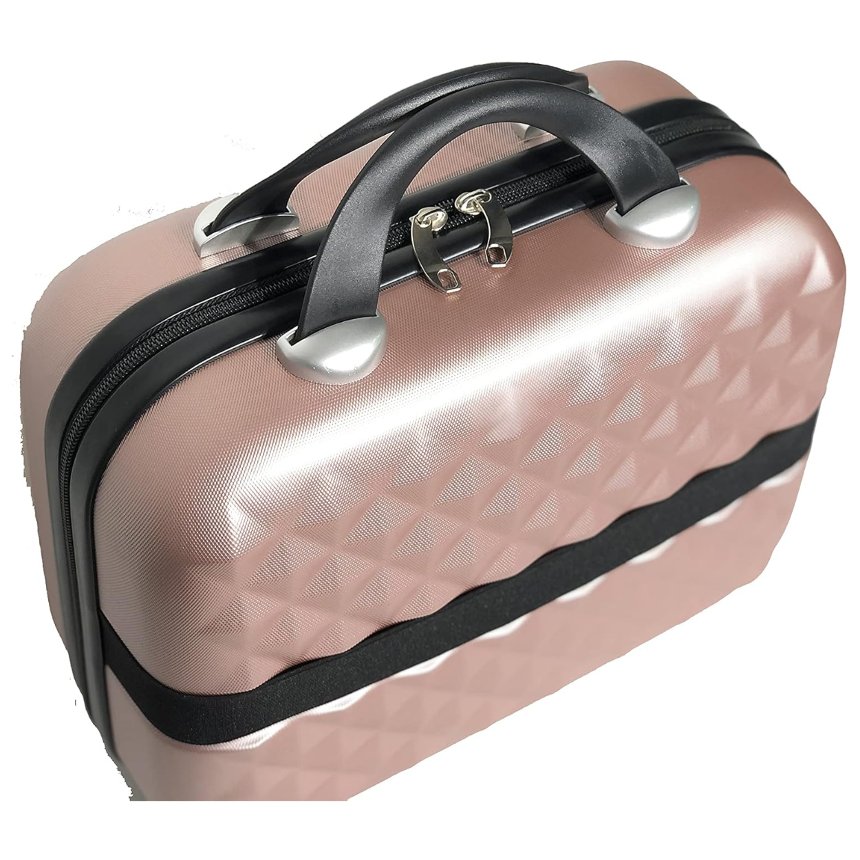 Valise Grande avec Vanity Urban | Grande Valise Rigide | 75x45x28 | Rose Gold - Celims France