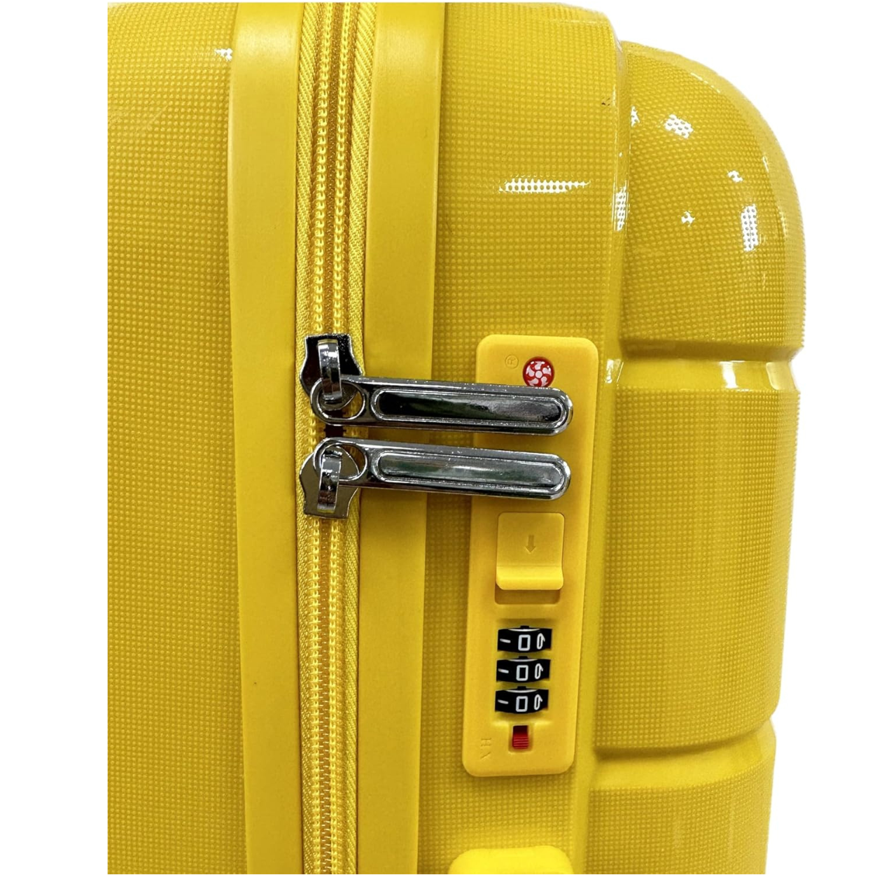 Valise Moyenne avec Vanity Polypropylène | Valise 20 kg | 65x40x25 | Jaune - Celims France