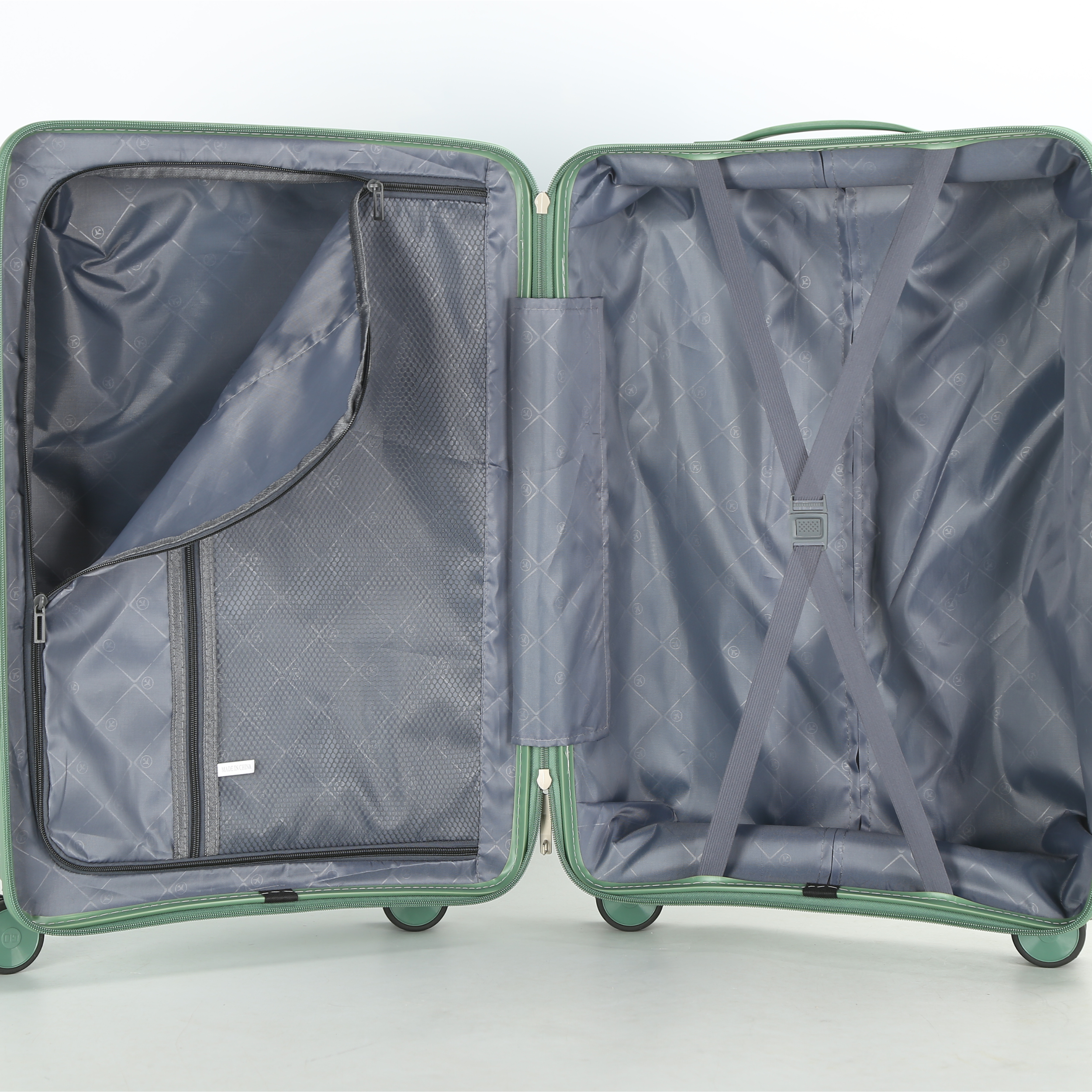Set 3 Valigie – Polipropilene (XL-75cm) (L-65cm) (S-55cm) – Blu Pastello