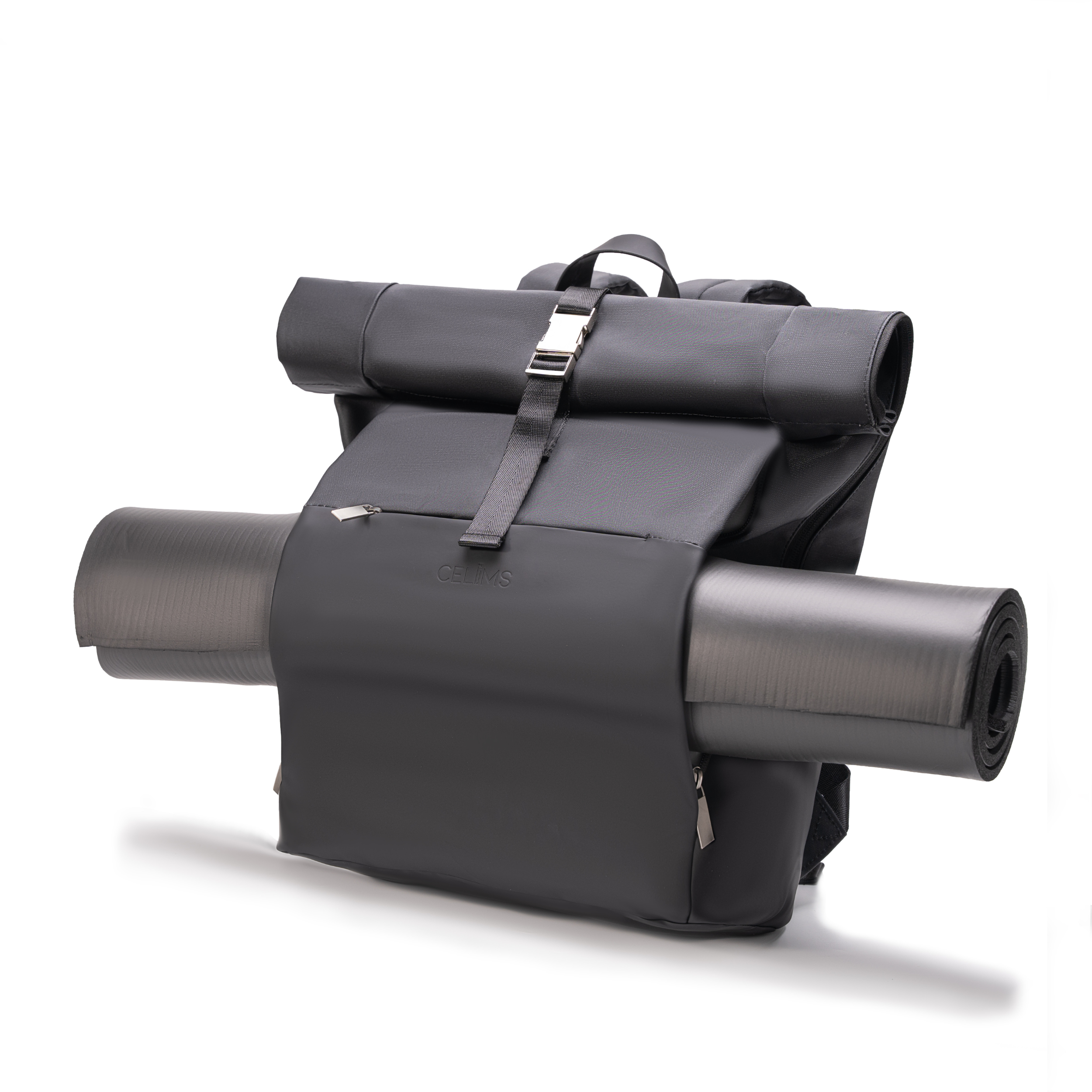 Sac à dos Roll-Top CELIMS - Bagage à Main 40x30x20cm - Imperméable & Ultra-Résitant - Sand