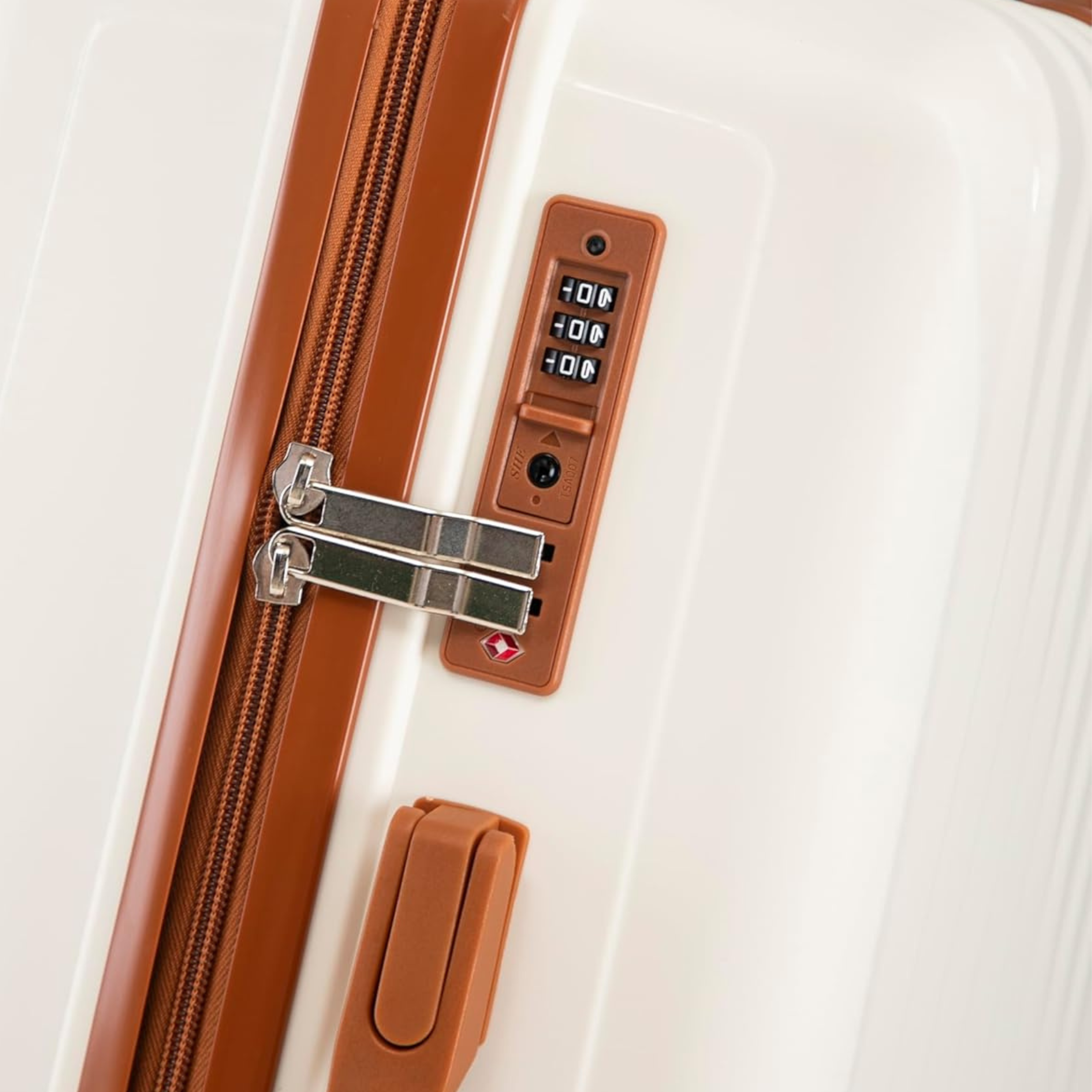 Valise Grande Taille En Polypropylène | Valise Soute 23 kg | 75x45x28 | Beige