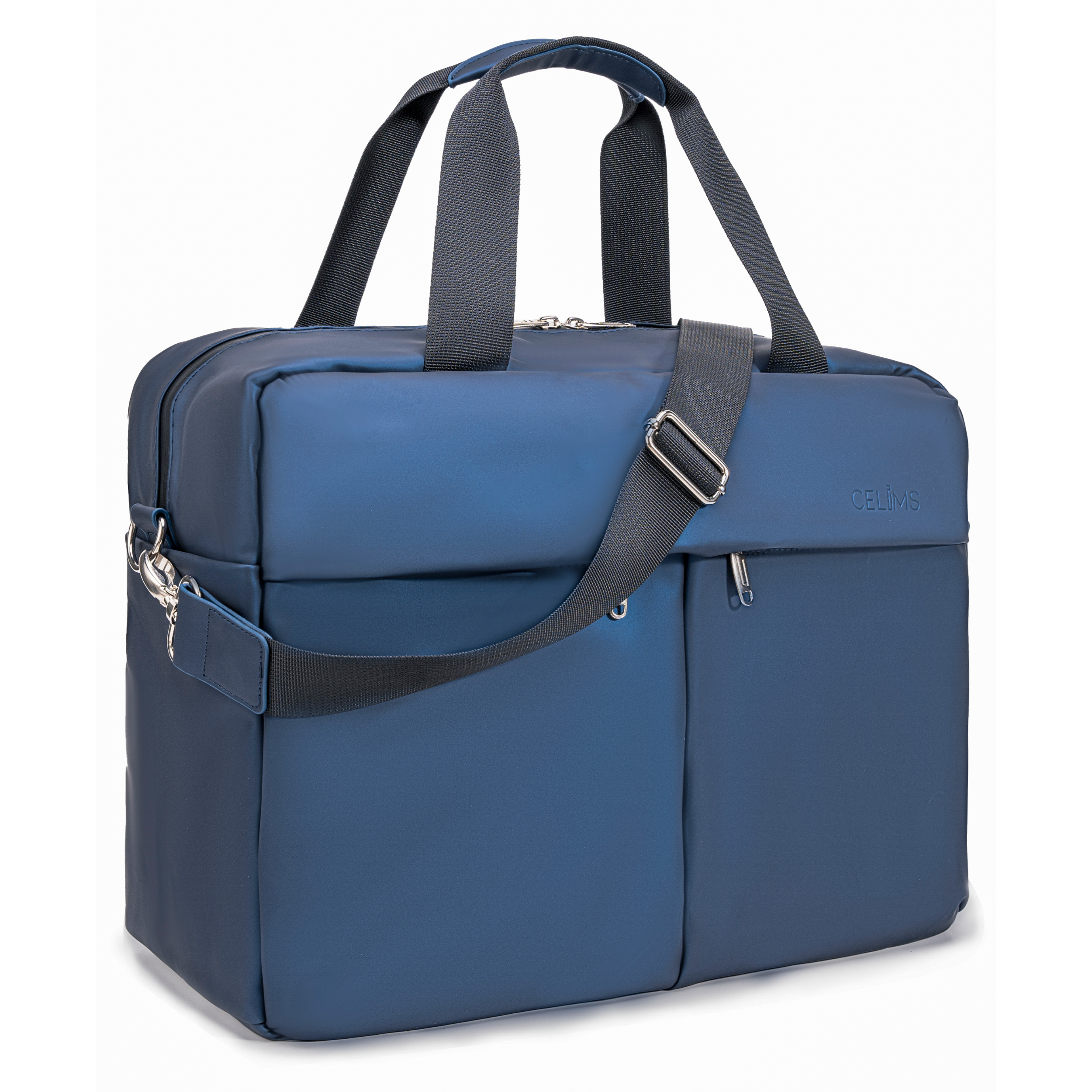 Sac 24H CELIMS 40x30x20 – Bagage Cabine – Ordinateur 15,6” – Imperméable – Cuir Vegan