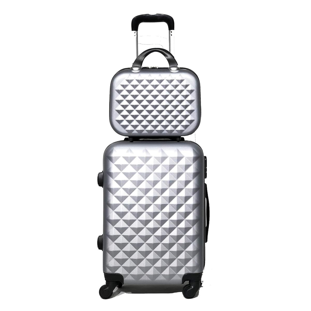 Valise Cabine avec Vanity Urban | Bagage Cabine | 55x40x20 | Argent - Celims France