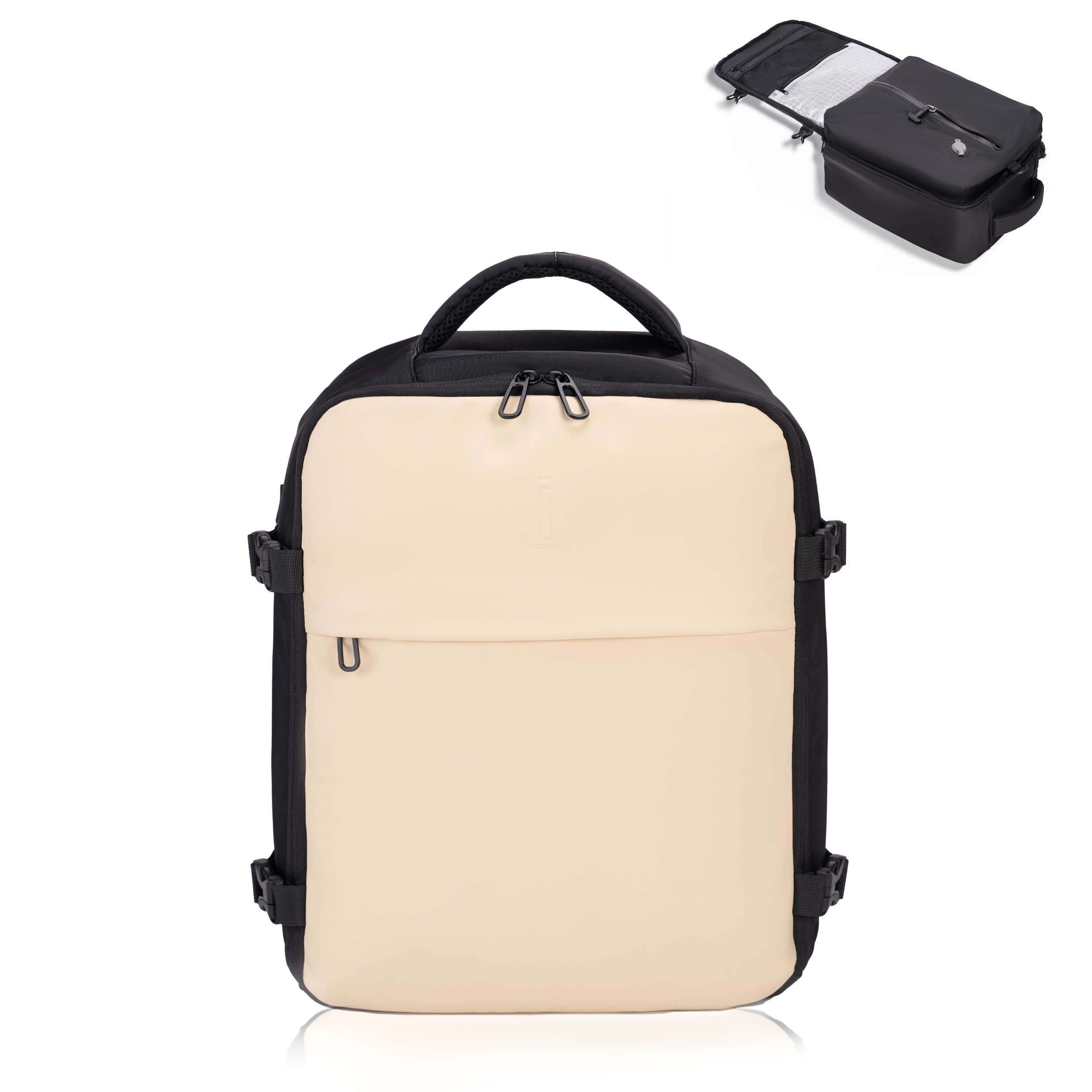 Zaino sottovuoto CELIMS 40x30x20 - Bagaglio a mano - Impermeabile - Rosa