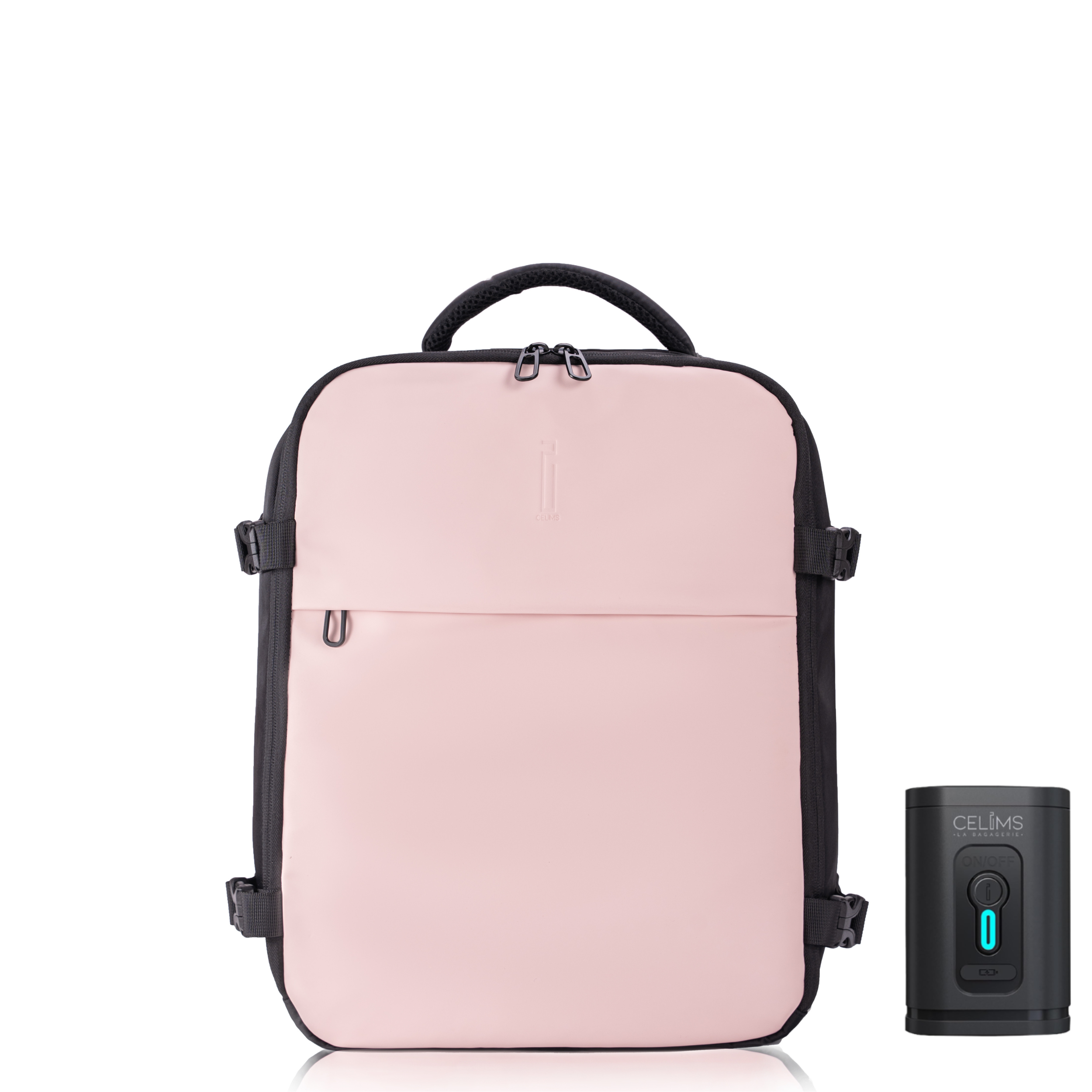 Zaino CELIMS 40x30x20 - Bagaglio a mano - Impermeabile - Rosa