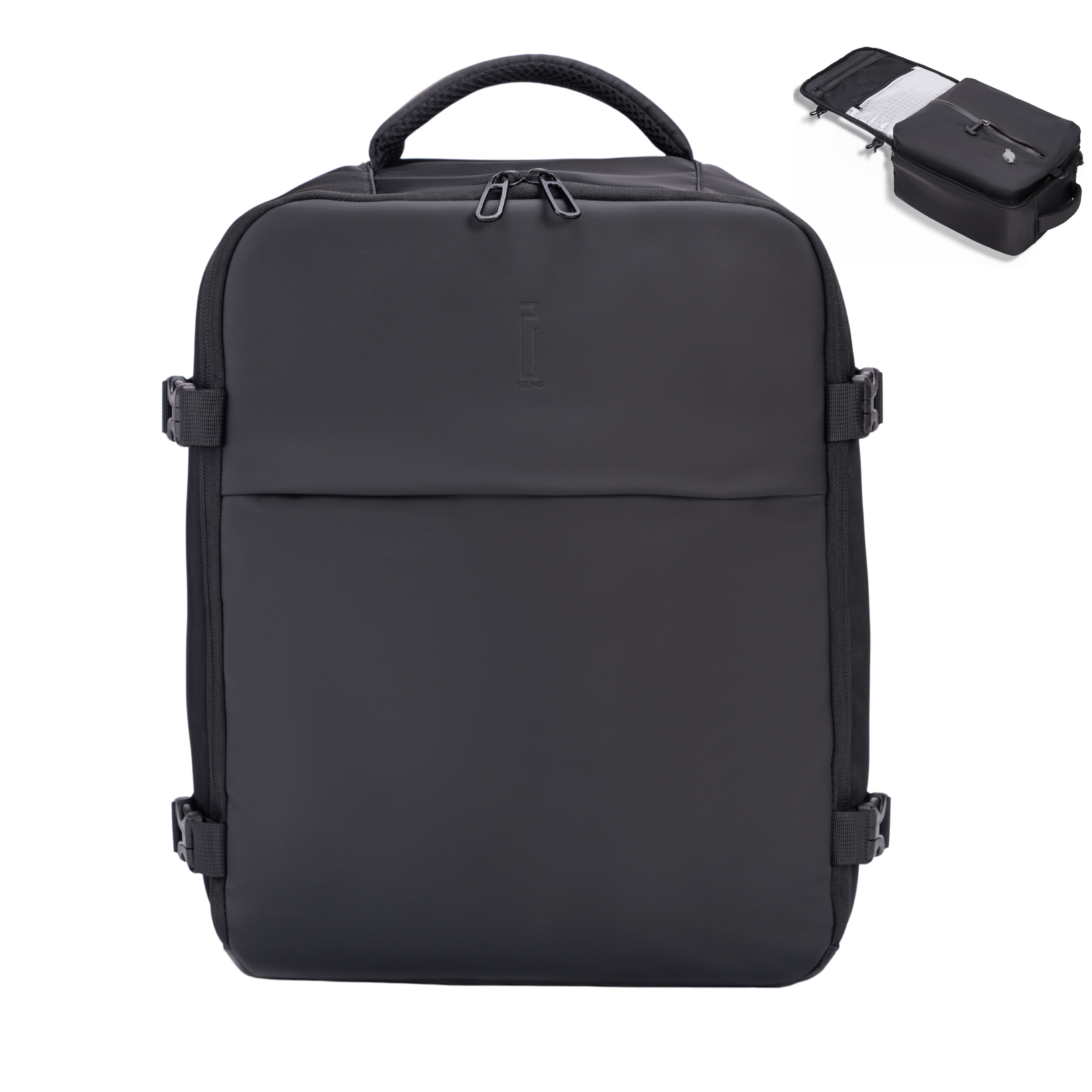 Zaino sottovuoto CELIMS 40x30x20 - Bagaglio a mano - Impermeabile - Rosa