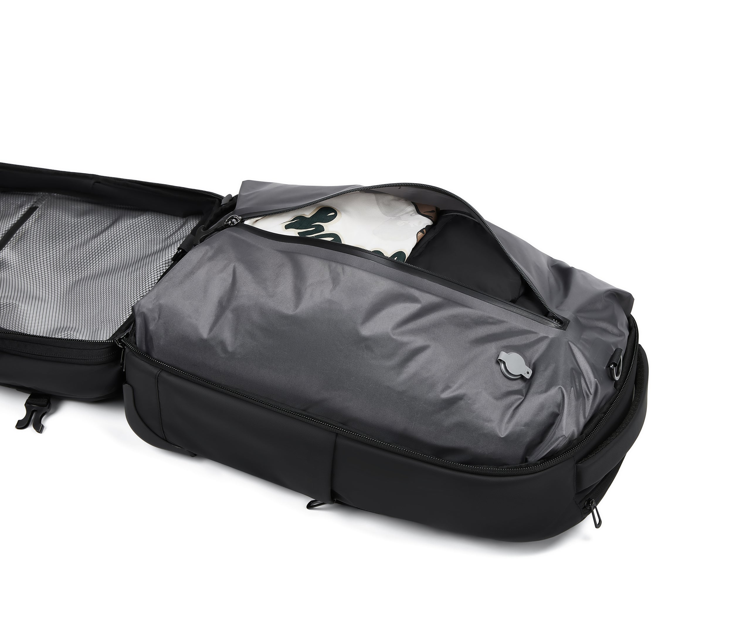Valise Sac à Dos Sous Vide | Sac à Dos de Voyage | Imperméable | Noir