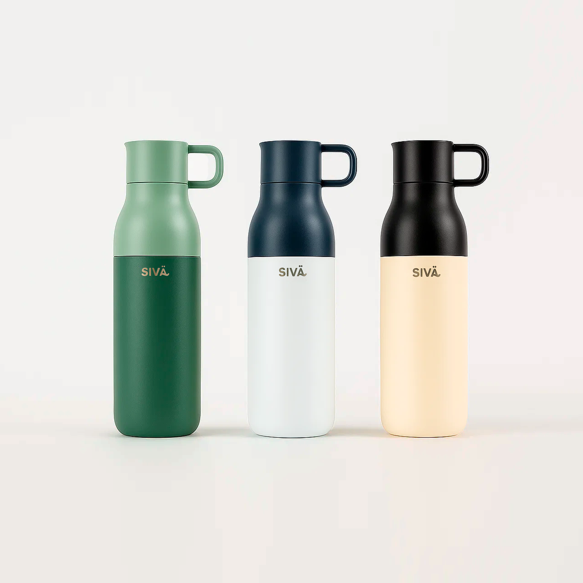 SIVÄ – Gourde Isotherme Inox 740ml | 100% Étanche avec Filtre Charbon Actif | Sans BPA