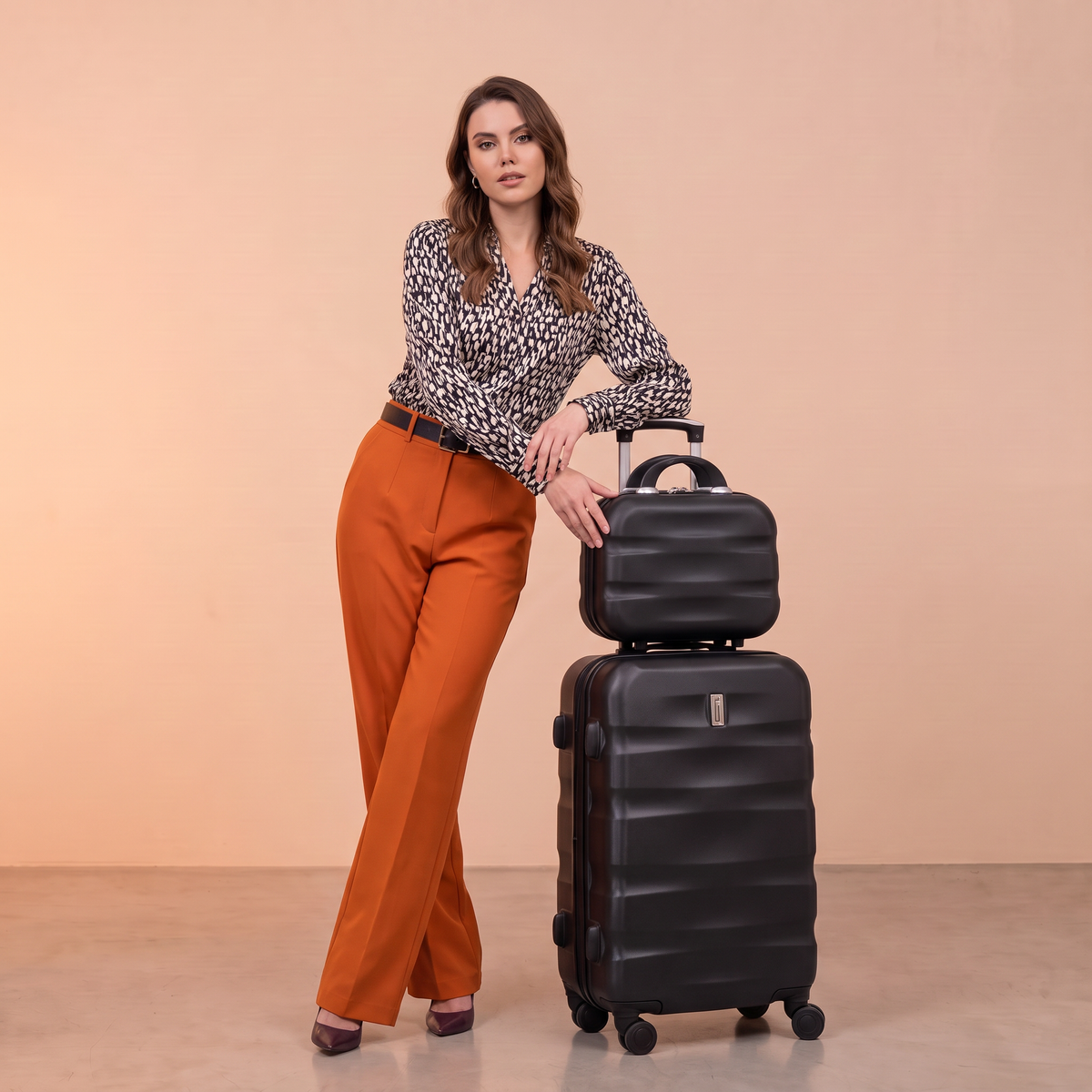 Valigia da cabina in ABS con beauty case - S (55 cm)