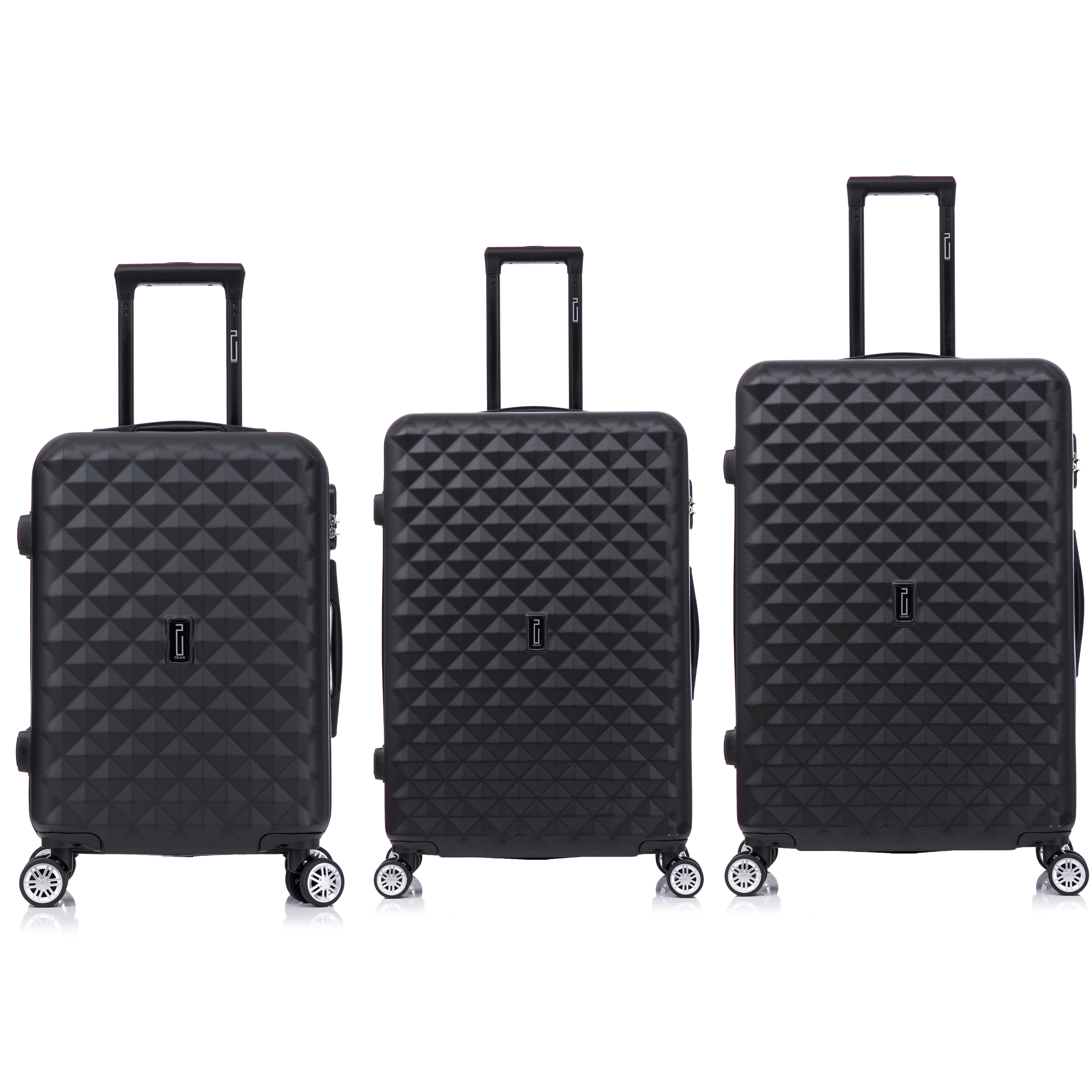 3-Piece Urban Luggage Set | Cabin Suitcase | Medium Suitcase | Large Suitcase – Black