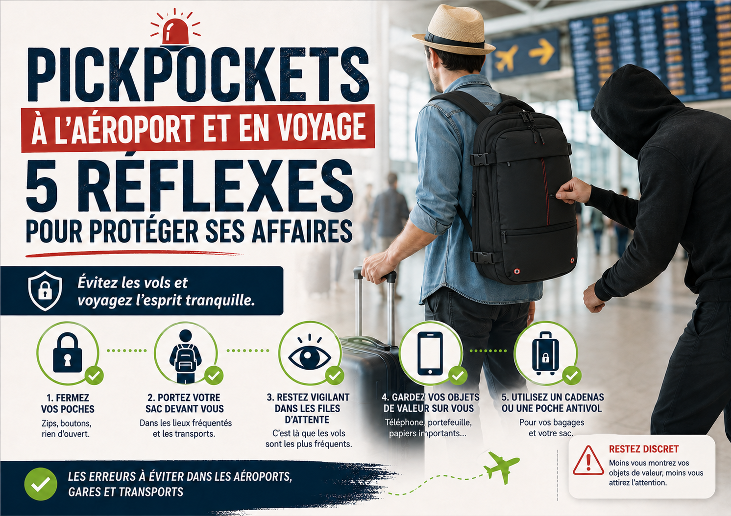 5 réflexes pour protéger vos affaires des Pickpockets