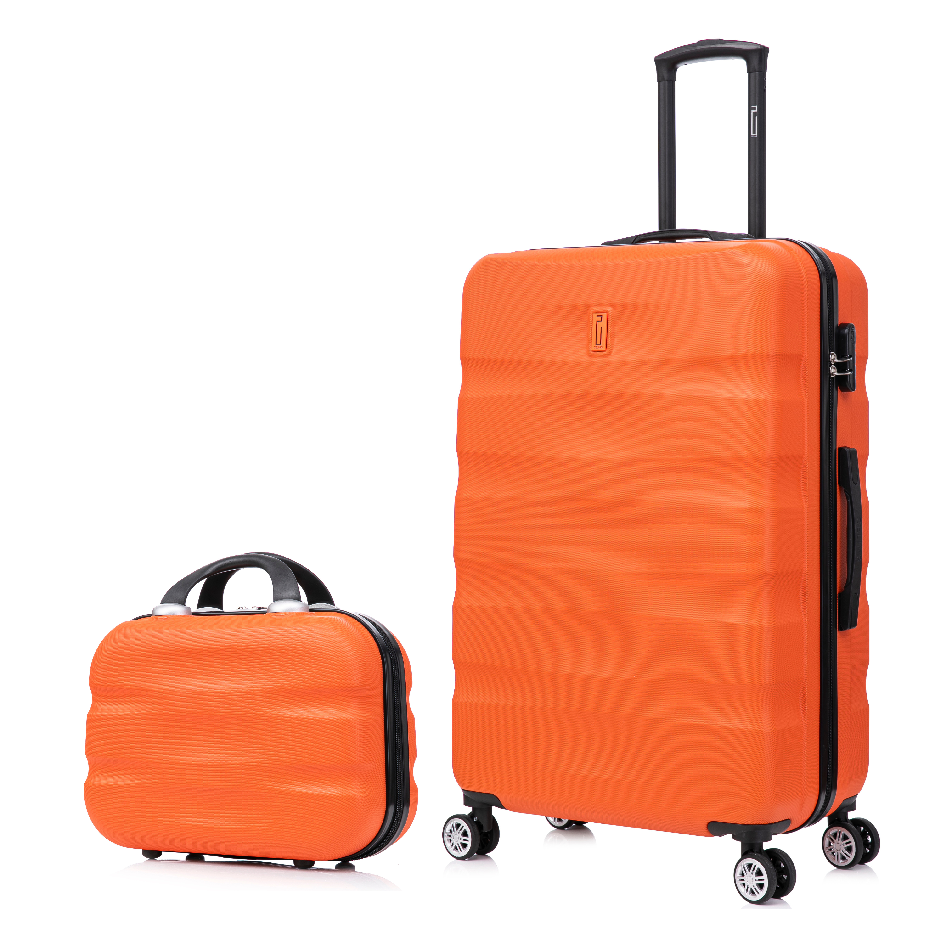Valise rigide orange 75 × 45 × 28 cm – ABS léger & serrure TSA