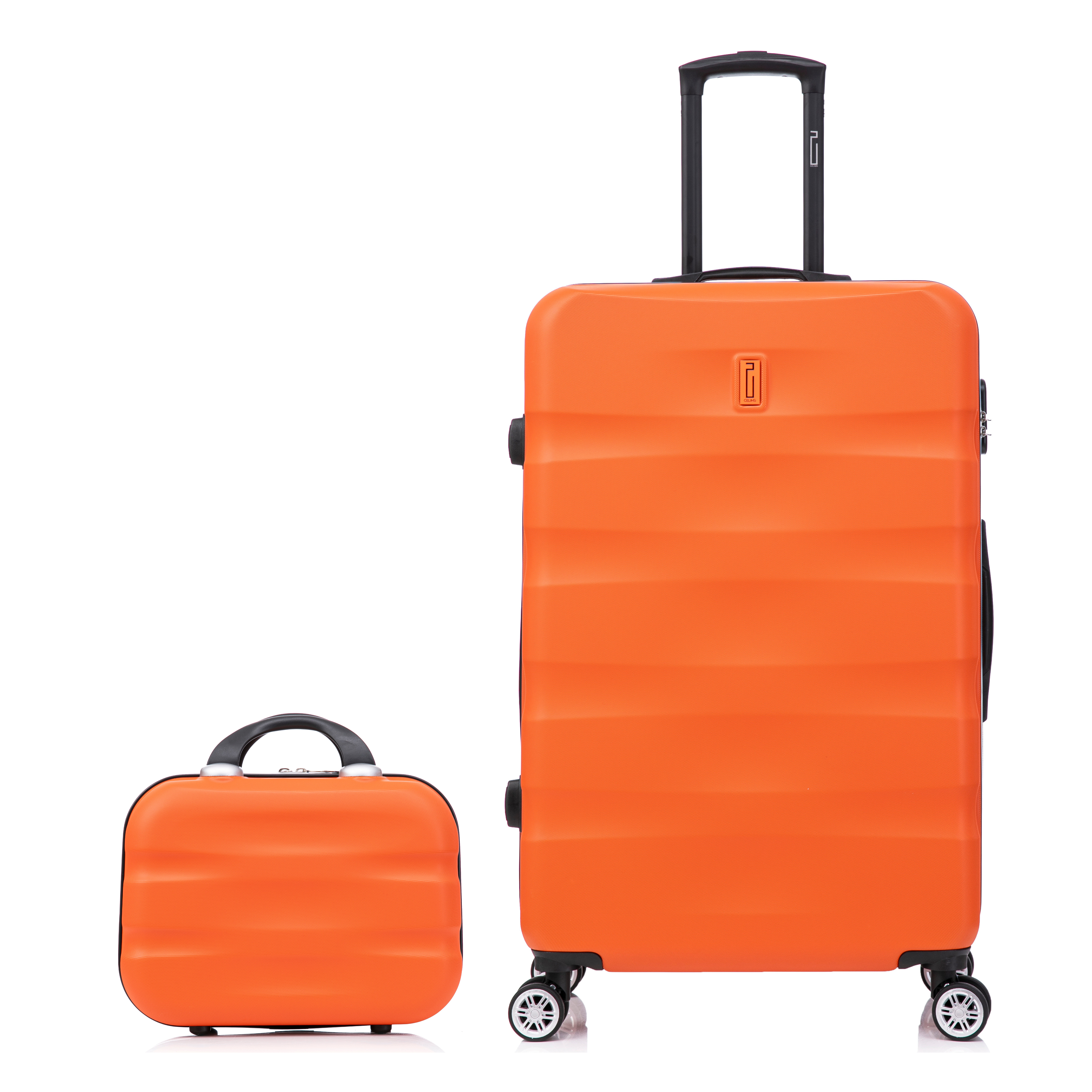 Valise rigide orange 75 × 45 × 28 cm – ABS léger & serrure TSA