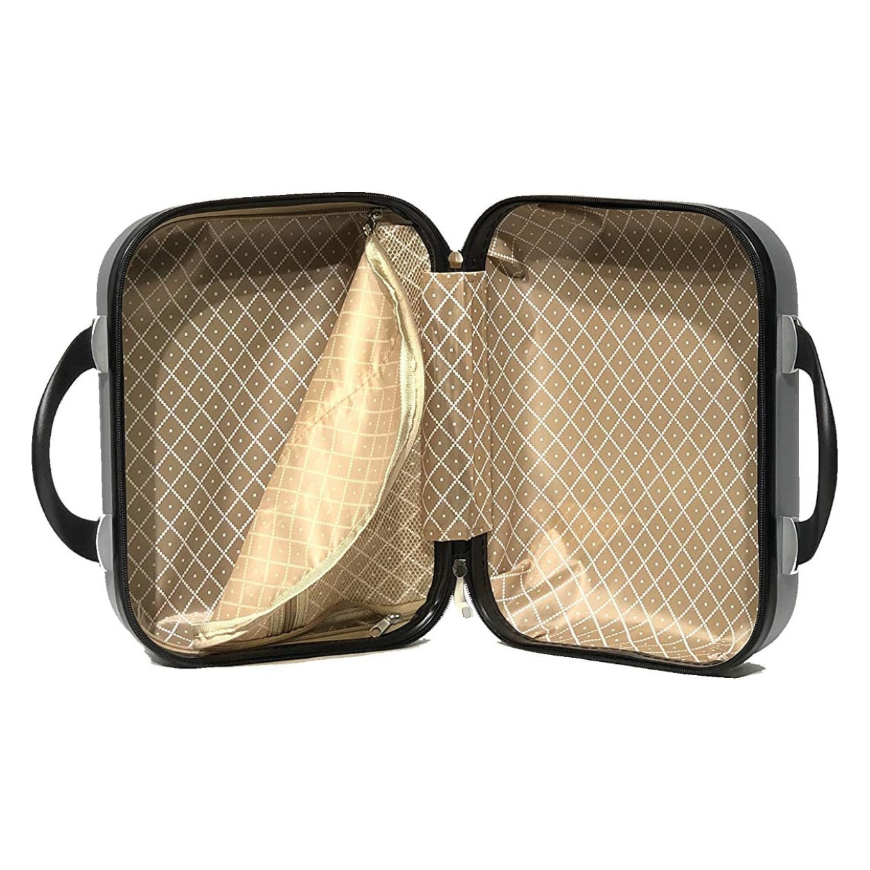 Valise Moyenne avec Vanity Urban | Valise Rigide | 65x40x25 | Argent - Celims France