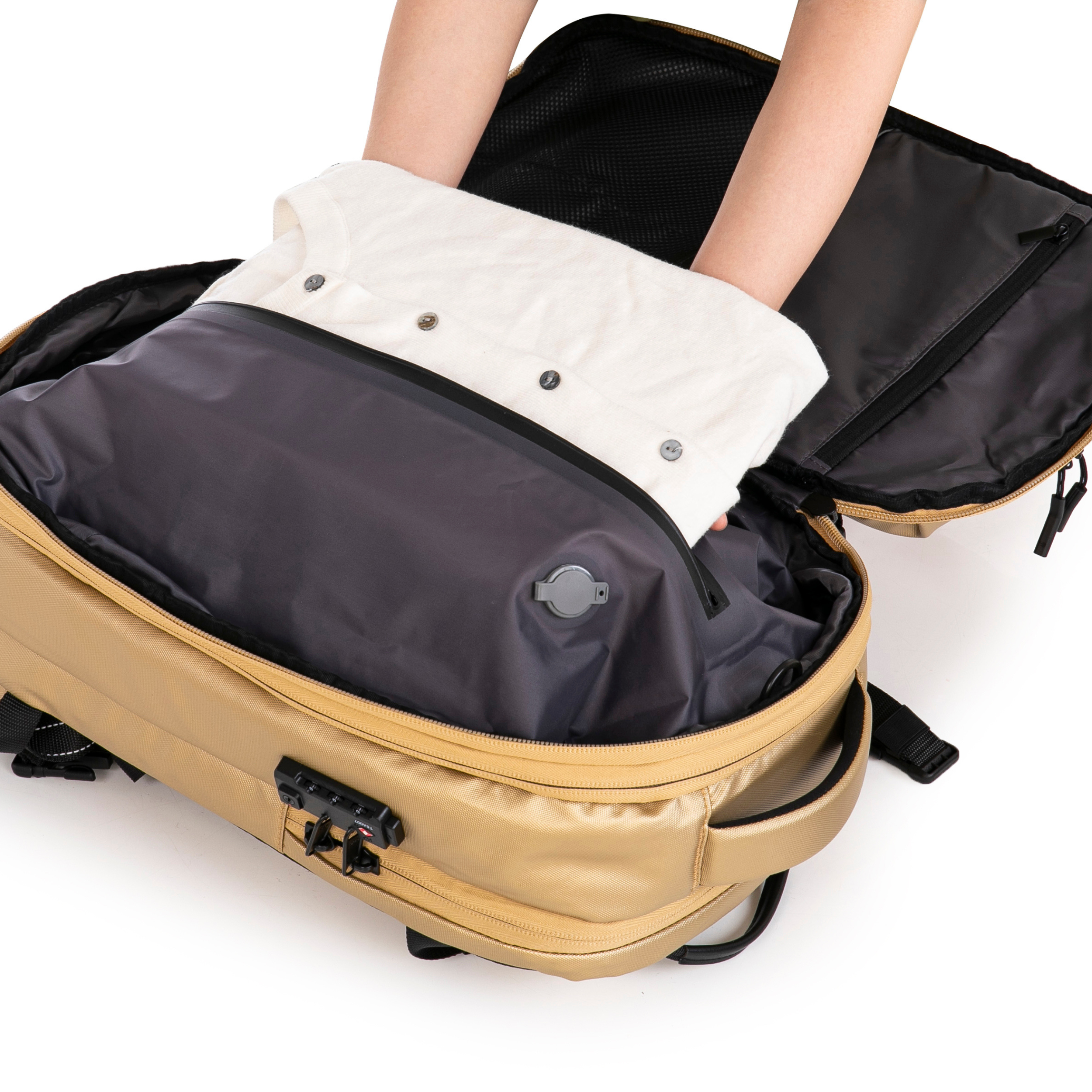 Zaino comprimibile V2 – Con o senza pompa, sacco di compressione incluso