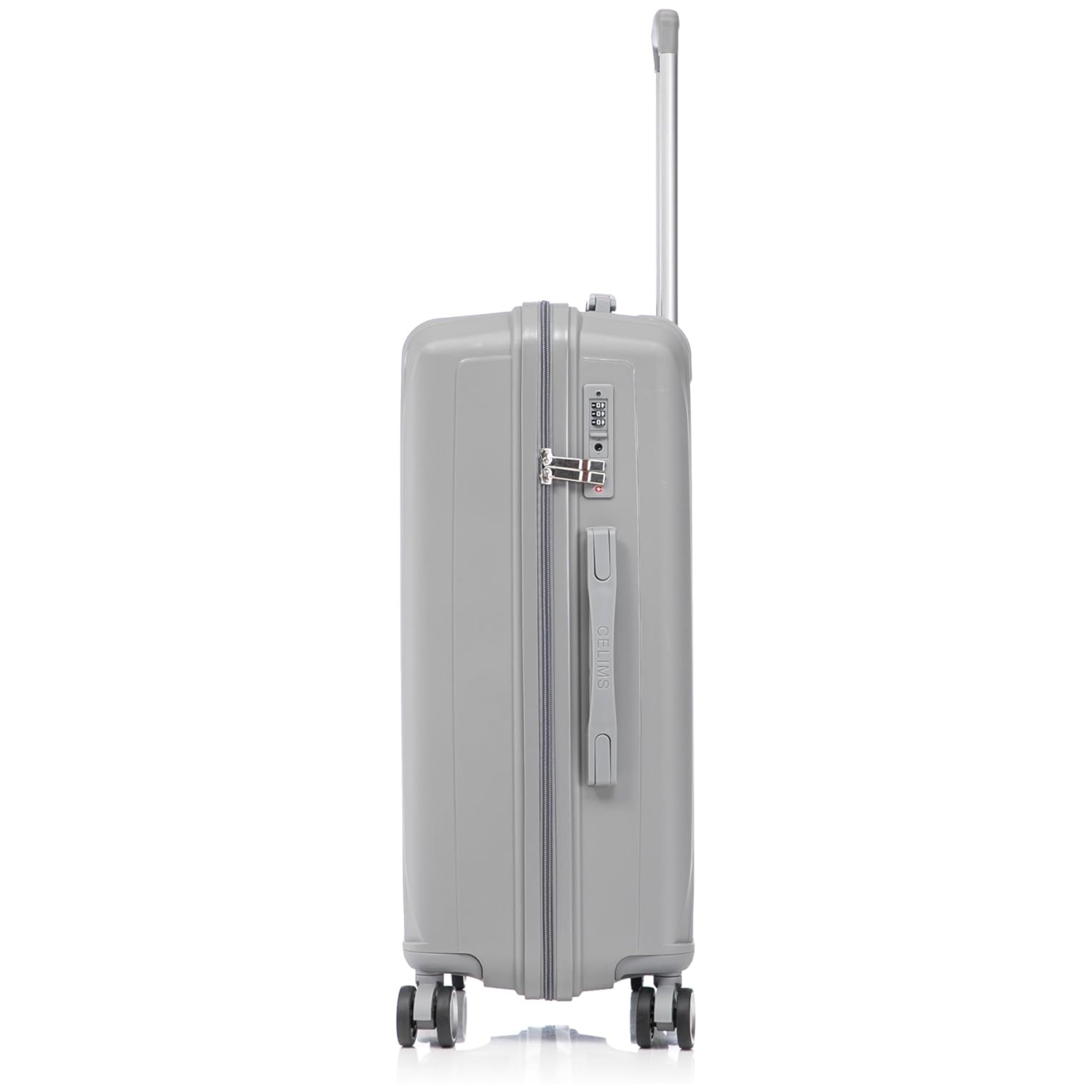 Valise Grande Taille En Polypropylène | Valise Soute 23 kg | 75x45x28 | Gris