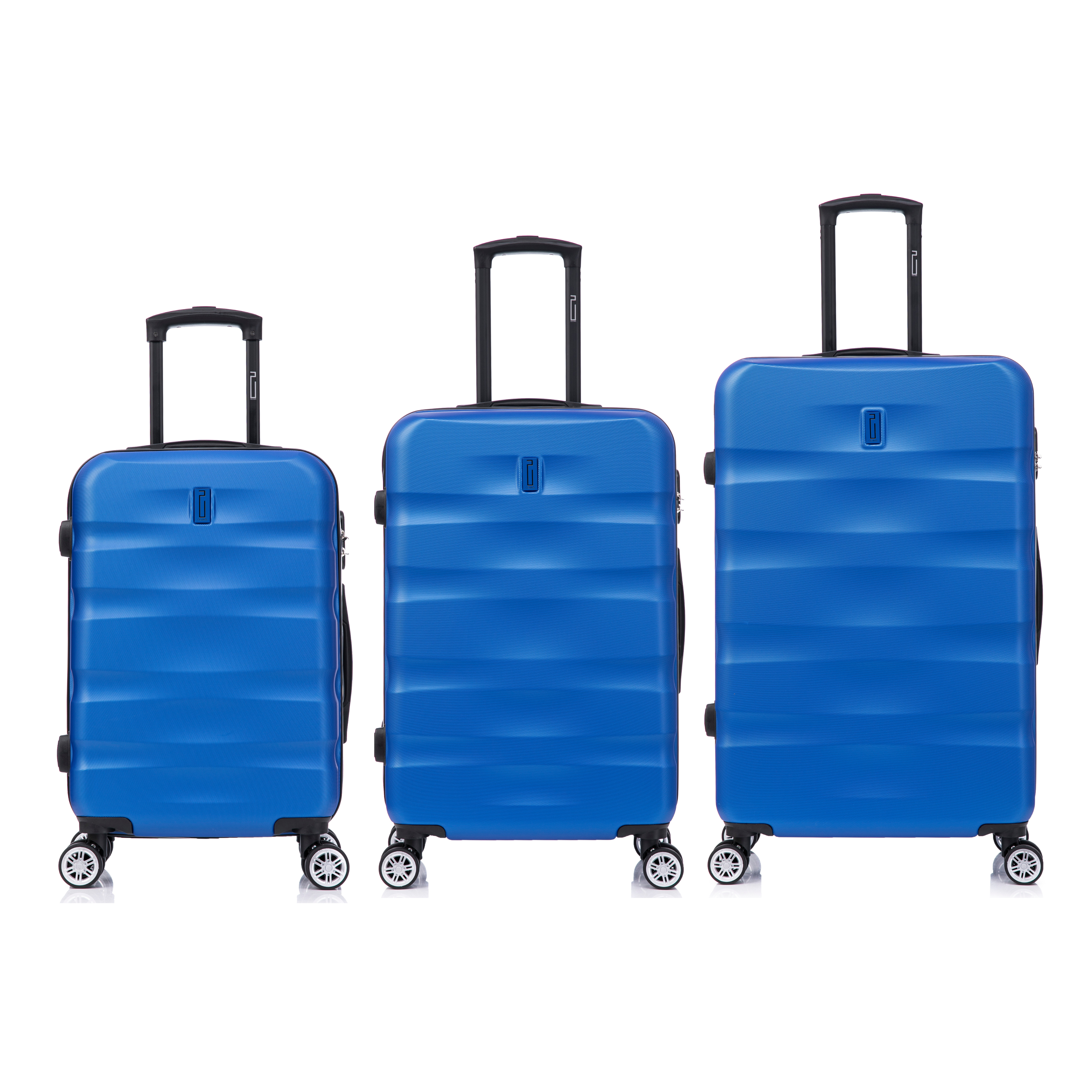 Set valises 3 pièces AeroWave – cabine, moyenne, grande - Vert