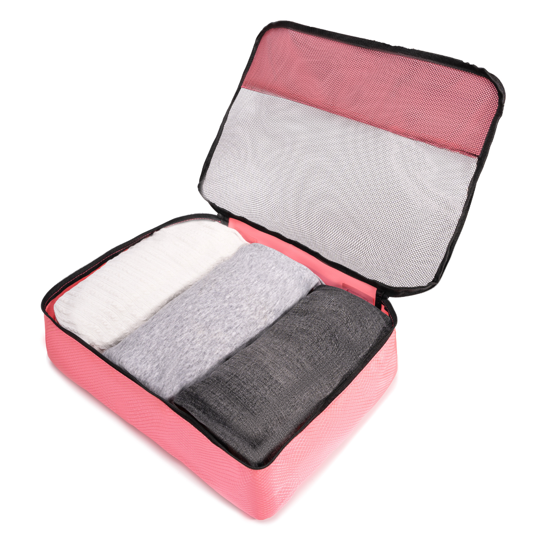 PACKING CUBE – Cube de Rangement Valise – Organisateur Bagage Voyage Léger et Pliable – Accessoire de Voyage