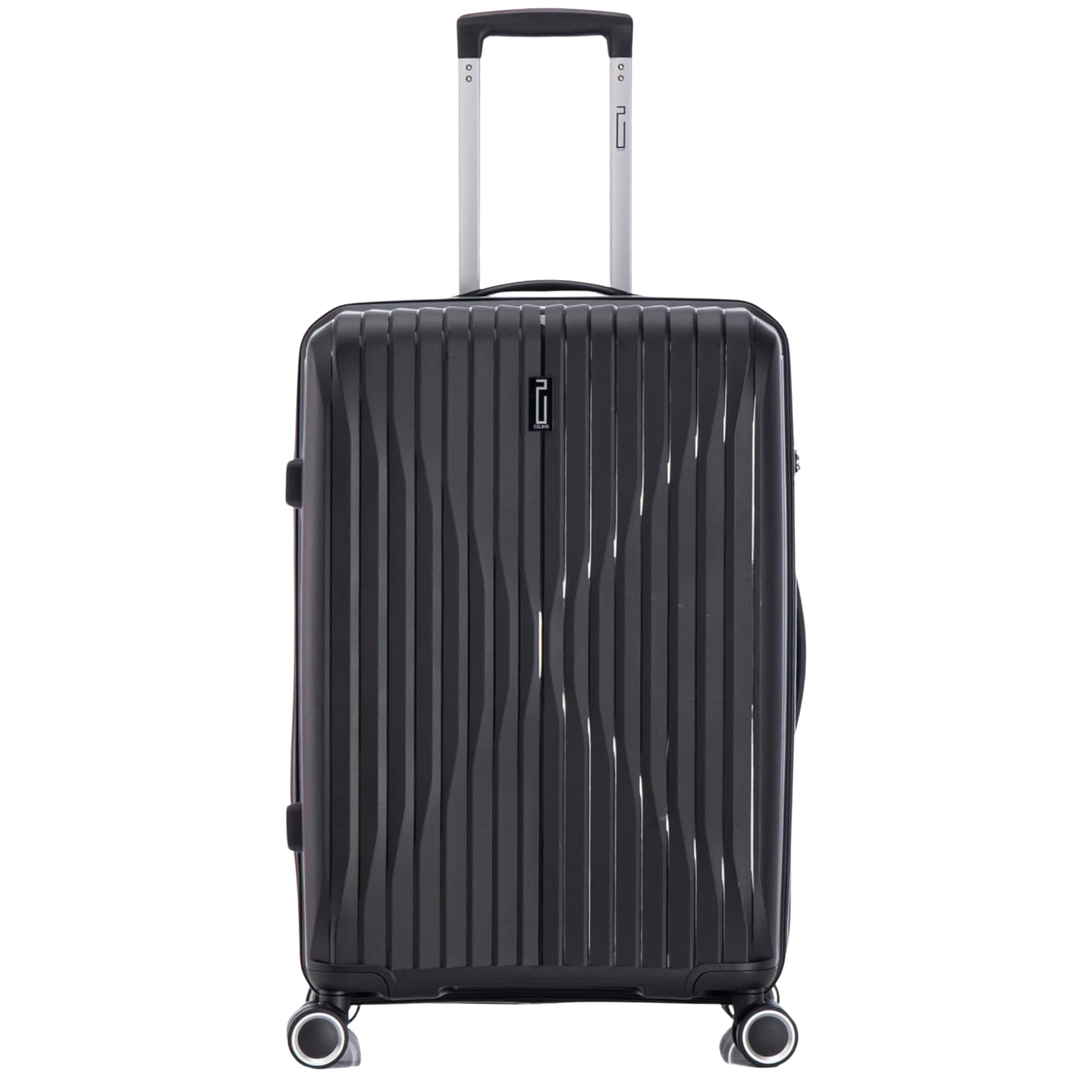 Mittlerer Koffer aus Polypropylen | 20 kg Koffer | 65x40x25 | Schwarz