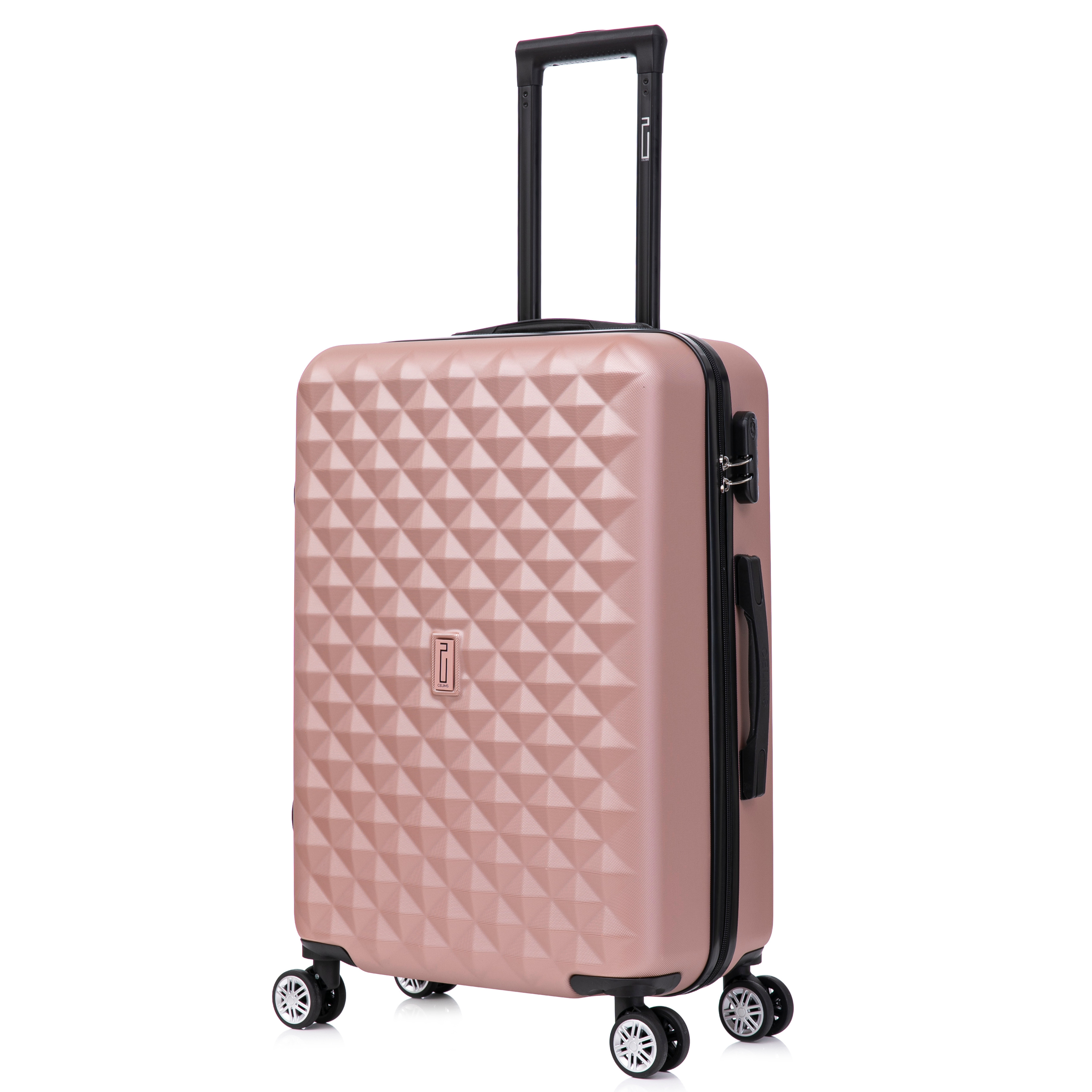 Mittlerer Stadtkoffer | Hartschalenkoffer | 65x40x25 | Roségold