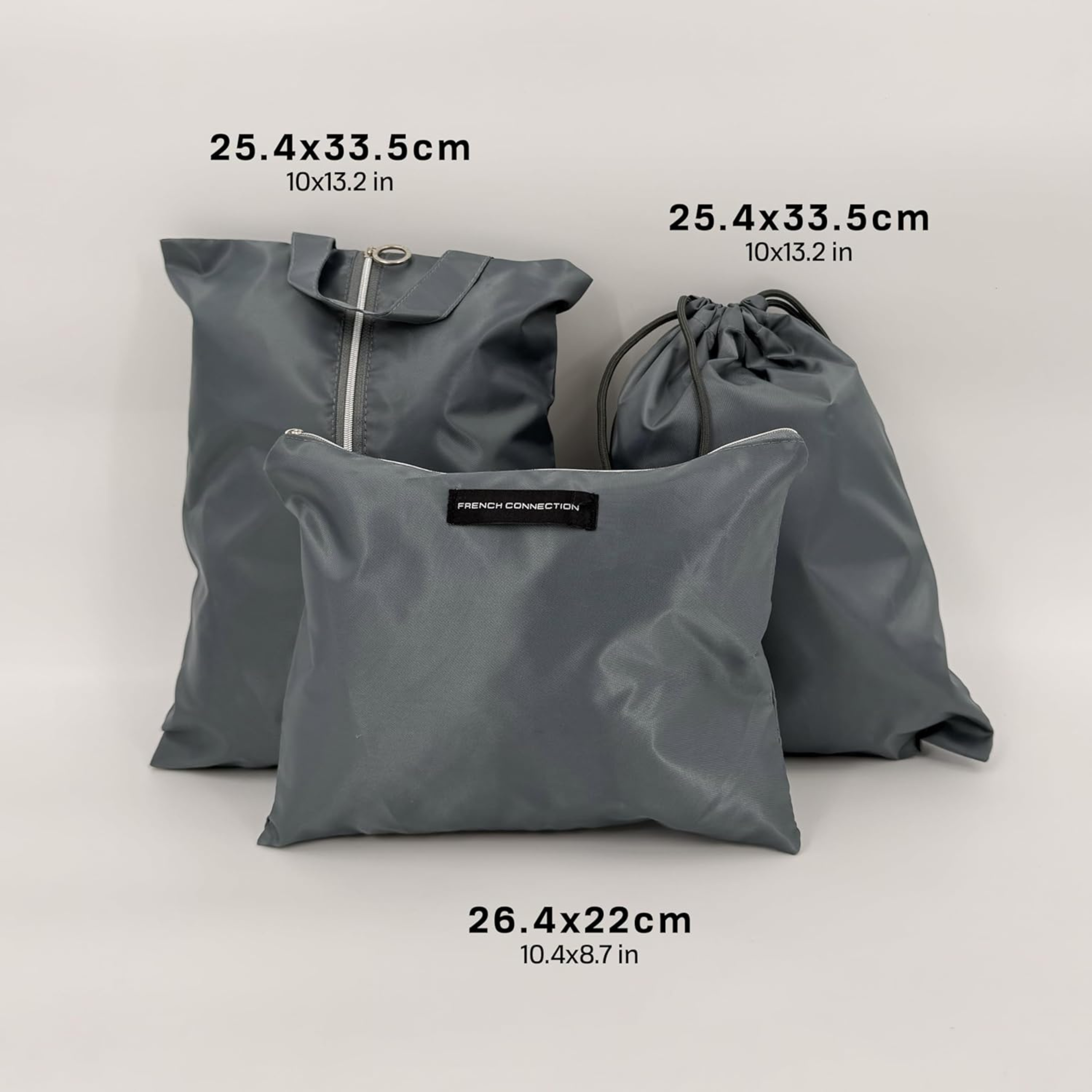 Organisateurs de Voyage | Lot de 6 pièces | Organiseurs de Bagage | Cubes de Rangement Valise Légers et Résistants Gris