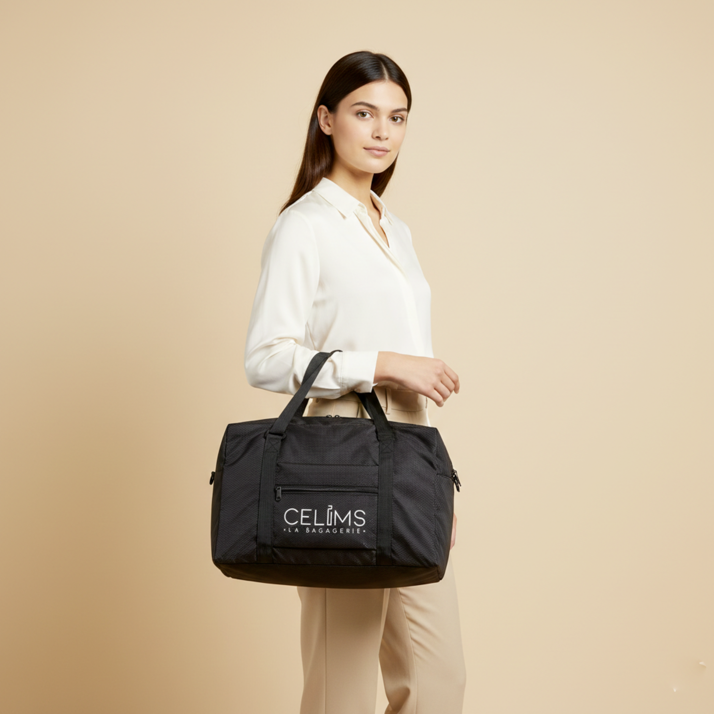 Borsa a tracolla CELIMS 40x30x20 – Pieghevole Ultra Compatta – Nylon Ripstop Impermeabile – Ultra Leggera