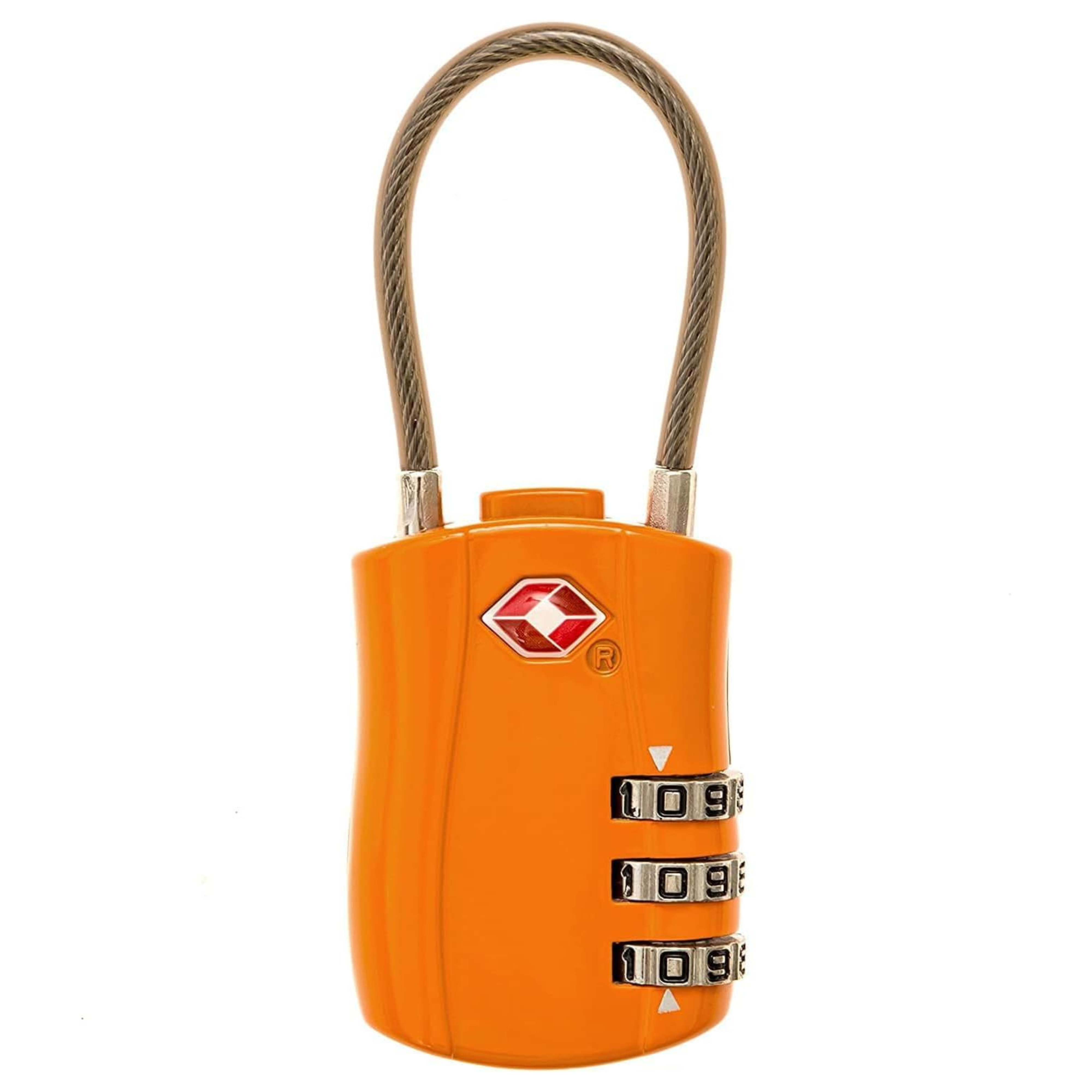 Cadenas TSA Valise Avion | Cadenas Code | Cadenas Valise | Protection Idéale pour Vos Bagages | Orange