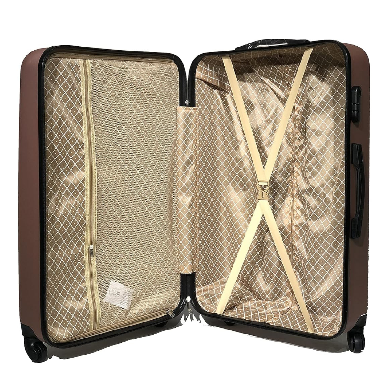 Valise Grande avec Vanity Urban | Grande Valise Rigide | 75x45x28 | Rose Gold - Celims France