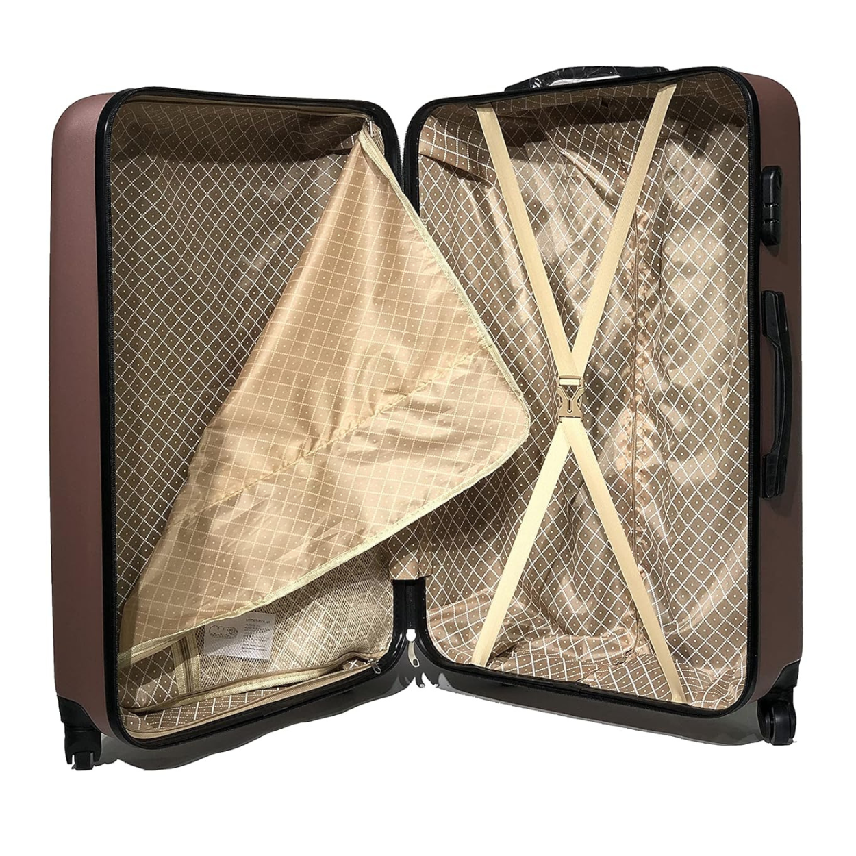 Valise Grande avec Vanity Urban | Grande Valise Rigide | 75x45x28 | Rose Gold - Celims France