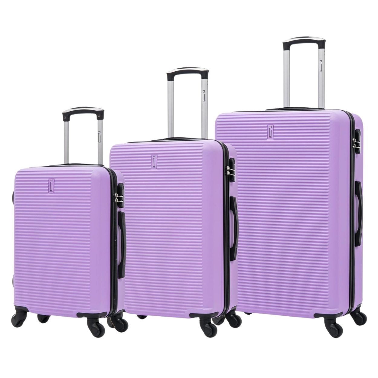 3-teiliges Wochenendkoffer-Set – Kabinenkoffer | Mittlerer Koffer | Großer Koffer – Lila