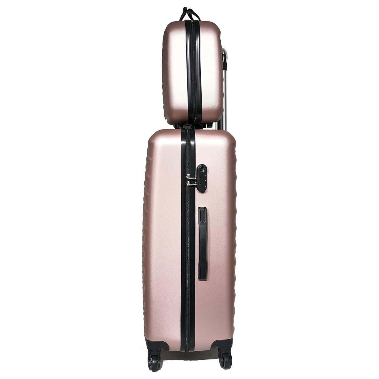 Valise Grande avec Vanity Urban | Grande Valise Rigide | 75x45x28 | Rose Gold - Celims France